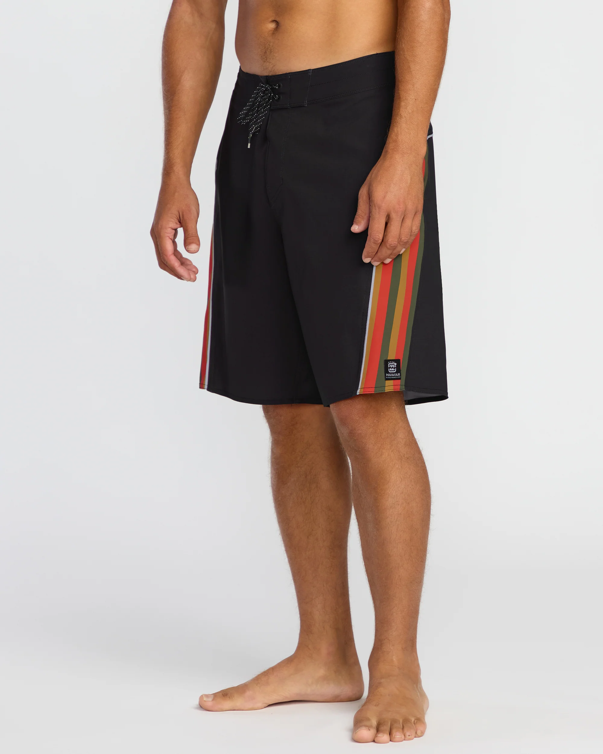 Straddie Pro Hi 20" Boardshorts - Rasta - Image 4
