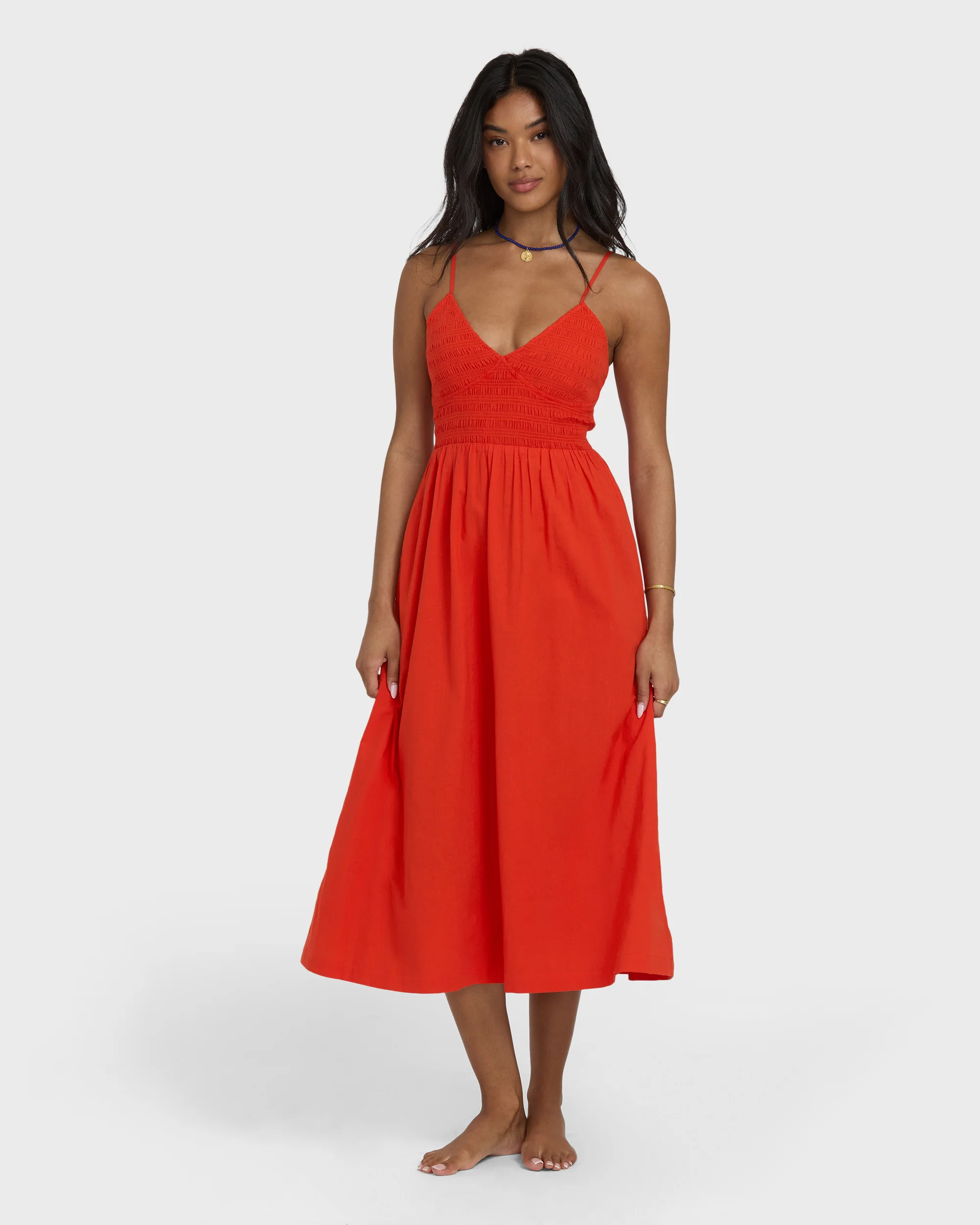 Such A Trip Midi Dress - Red Aloha - Image 4
