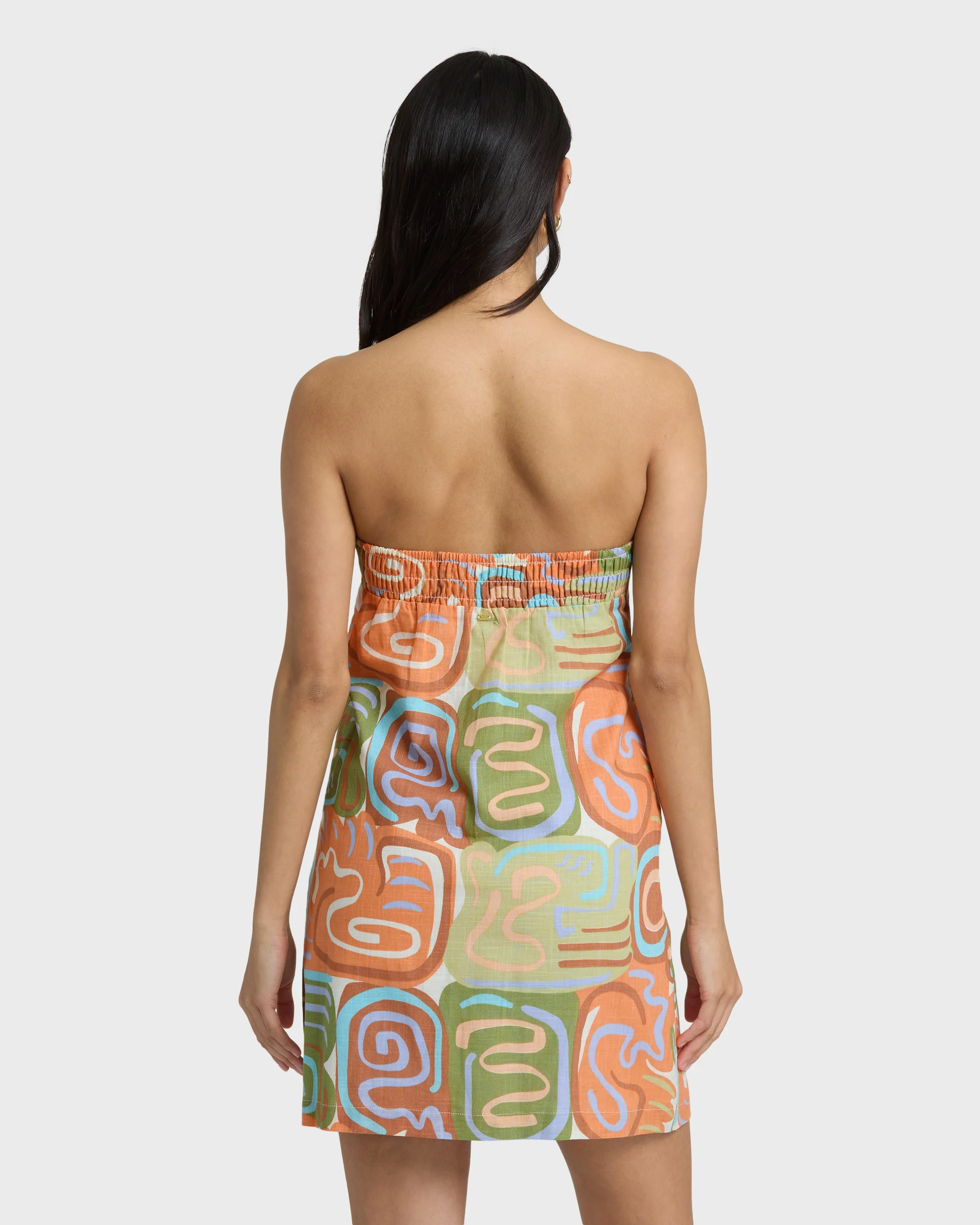 Summer Glow Mini Dress - Orange Multi - Image 5