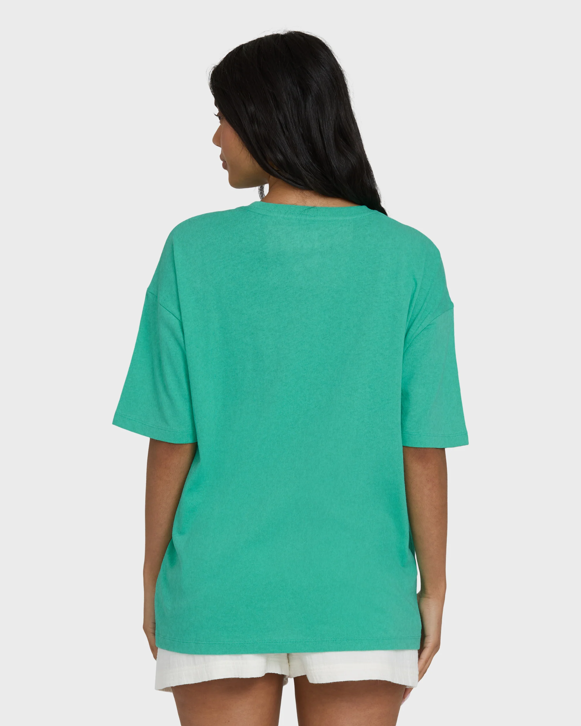 Summer Heat Short Sleeve Knit Graphic T-Shirt - Green Tropics - Image 2