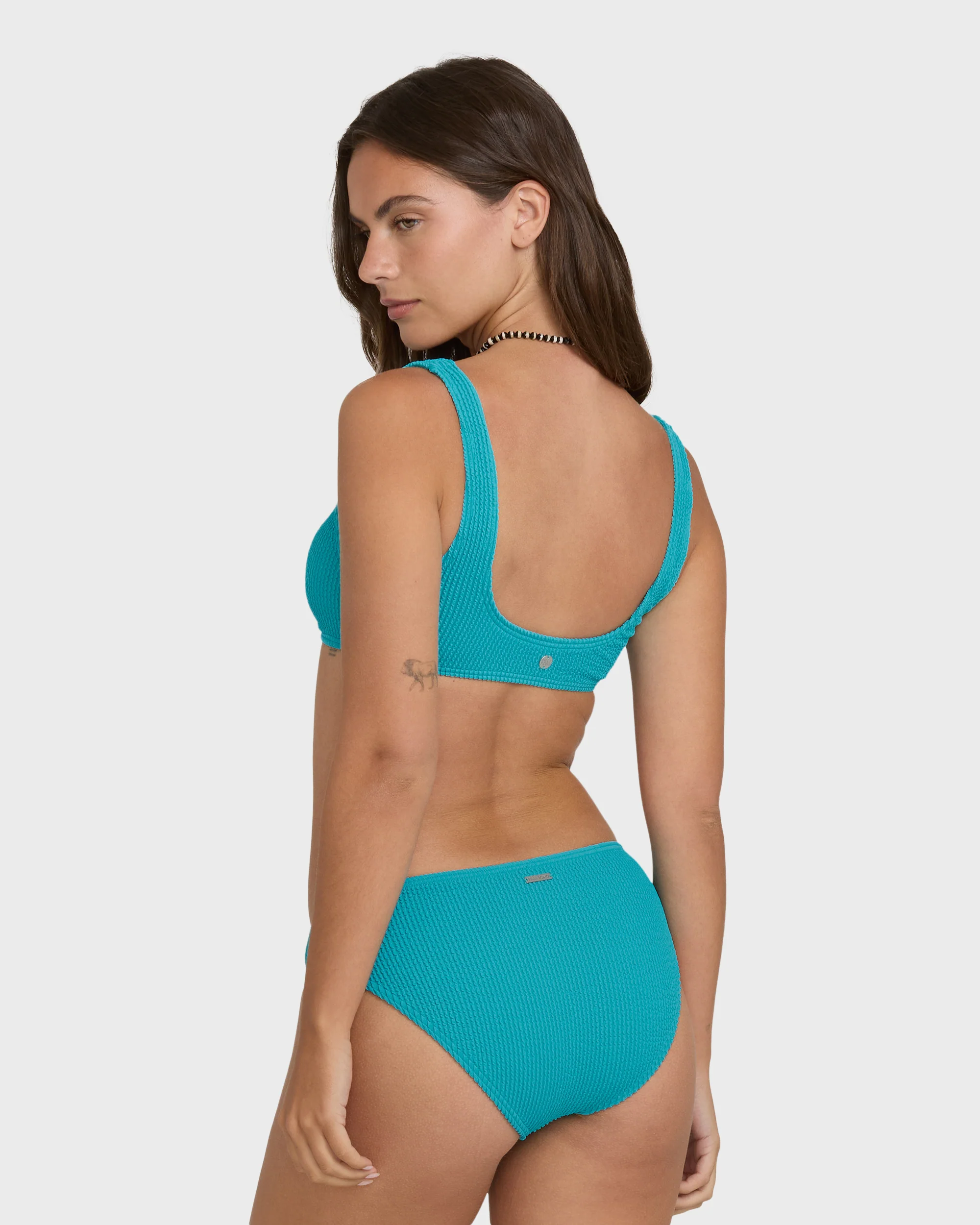 Summer Hi Lowrider Full Bikini Bottoms - Bright Marine - Image 6