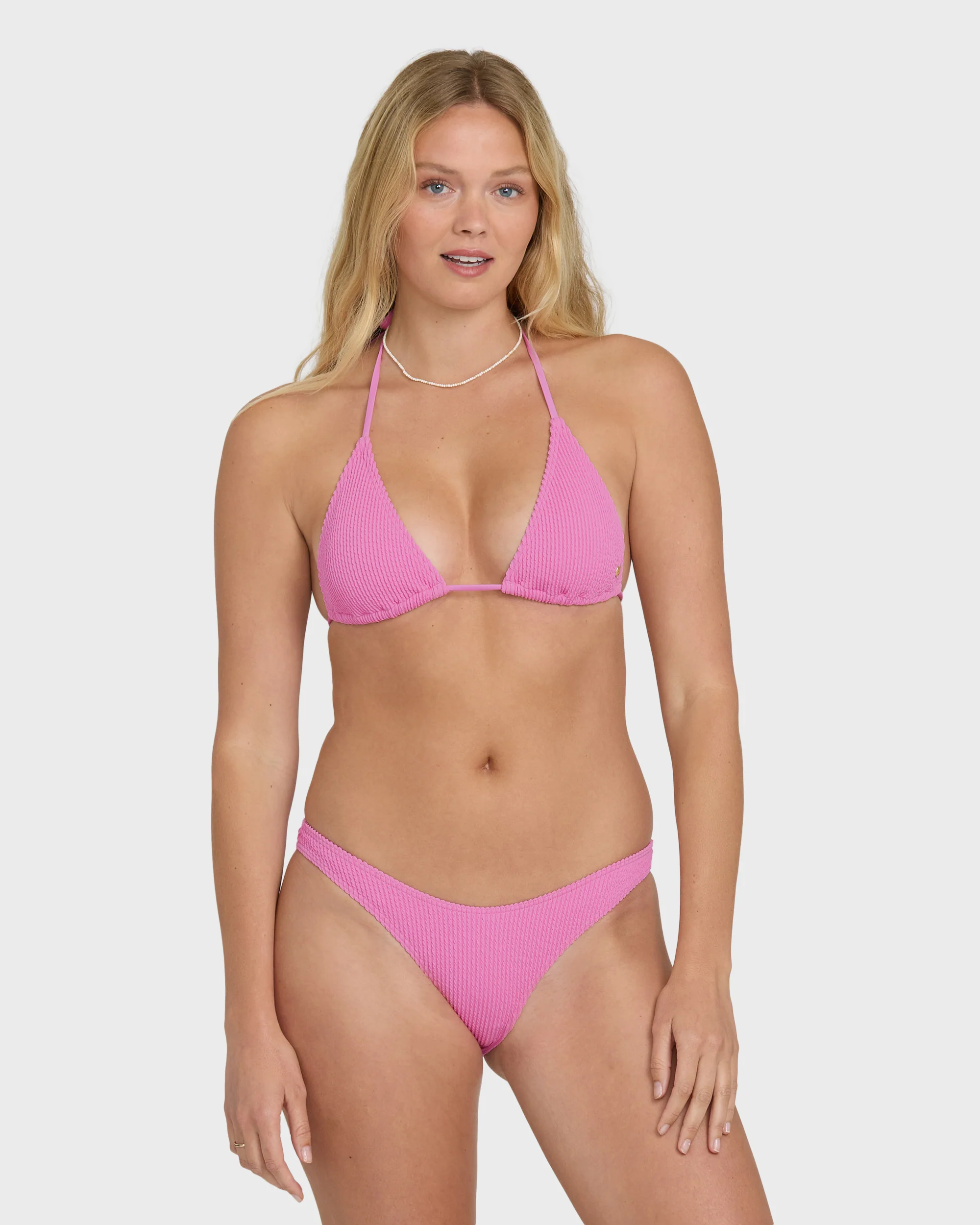 Summer Hi Remi Triangle Bikini Top - Party Pink - Image 5