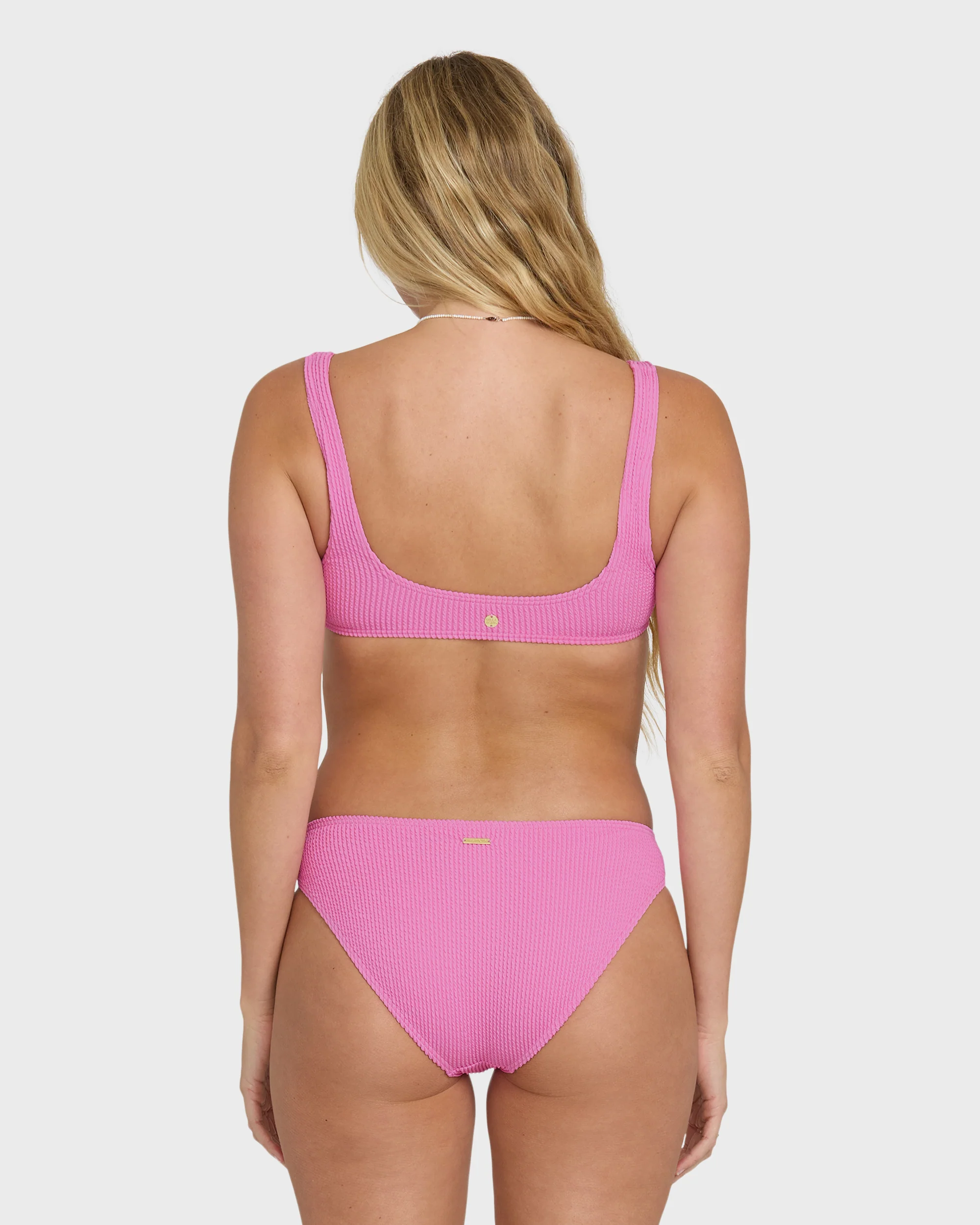 Summer Hi Scoop Tank Bikini Top - Party Pink - Image 2