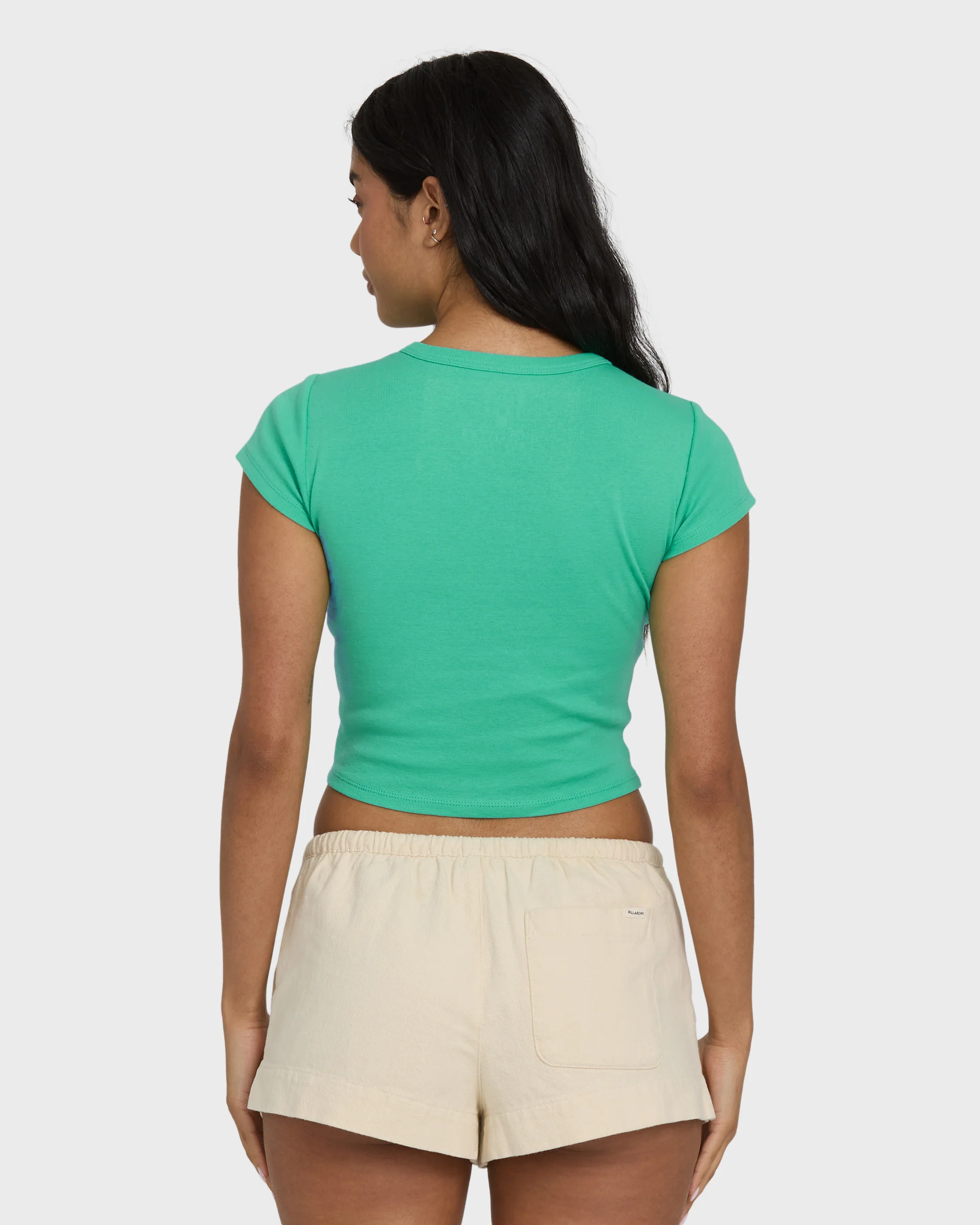 Summer Icons Short Sleeve Knit T-Shirt - Green Tropics - Image 2