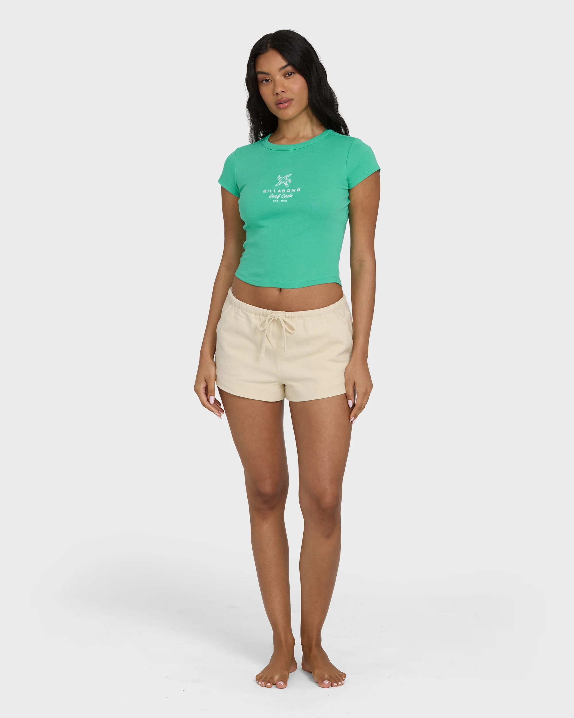 Summer Icons Short Sleeve Knit T-Shirt - Green Tropics - Image 4