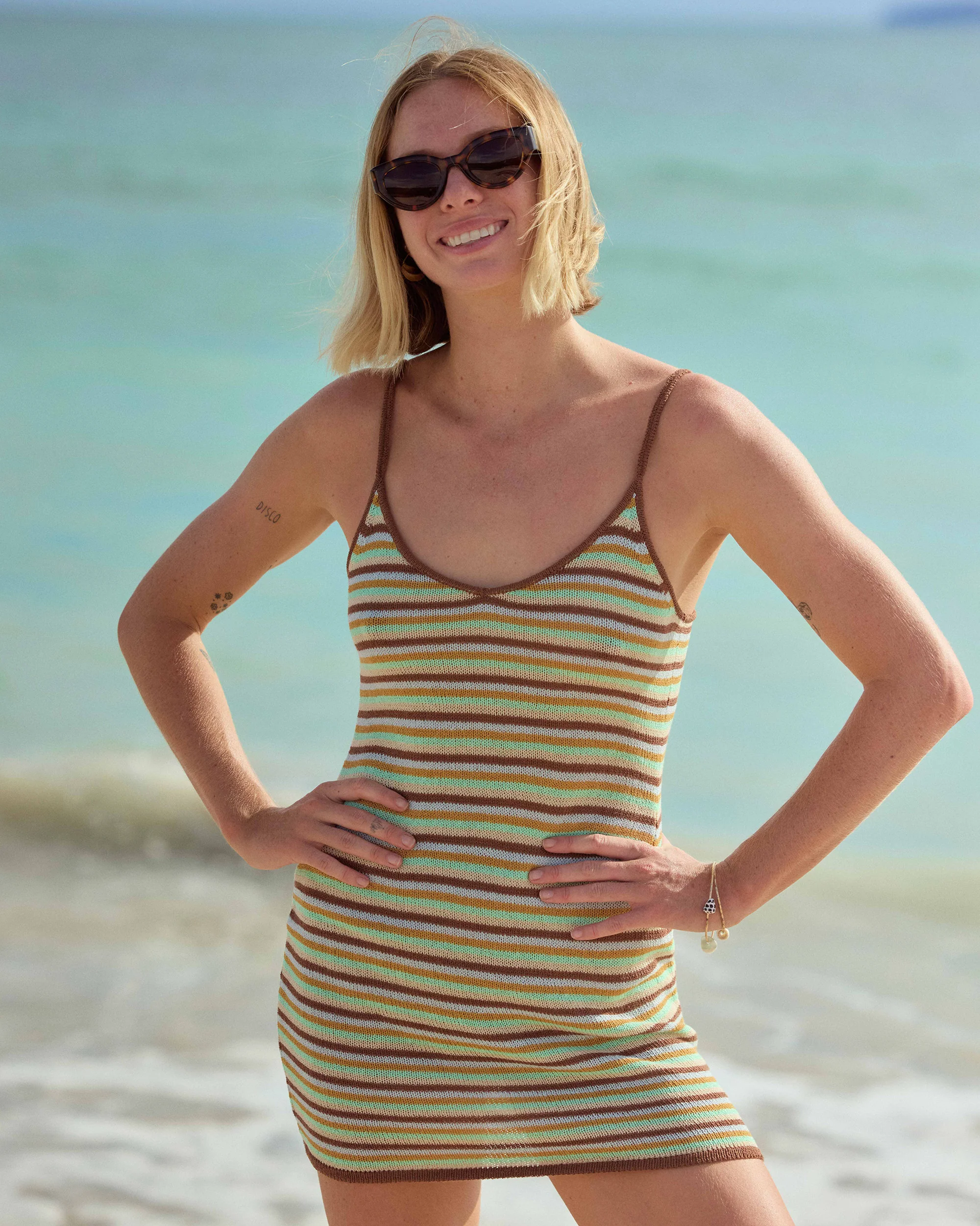 Summer Sun Mini Dress - Brown Stone - Image 9
