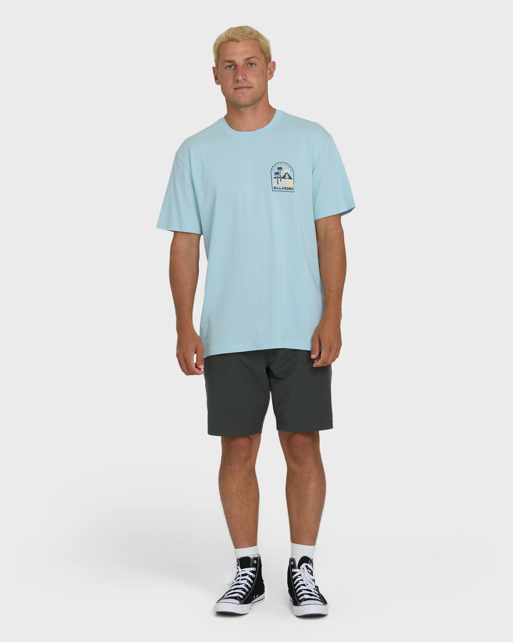 A/Div Sun Down Premium Short Sleeve Knit T-Shirt - Winter Sky - Image 4