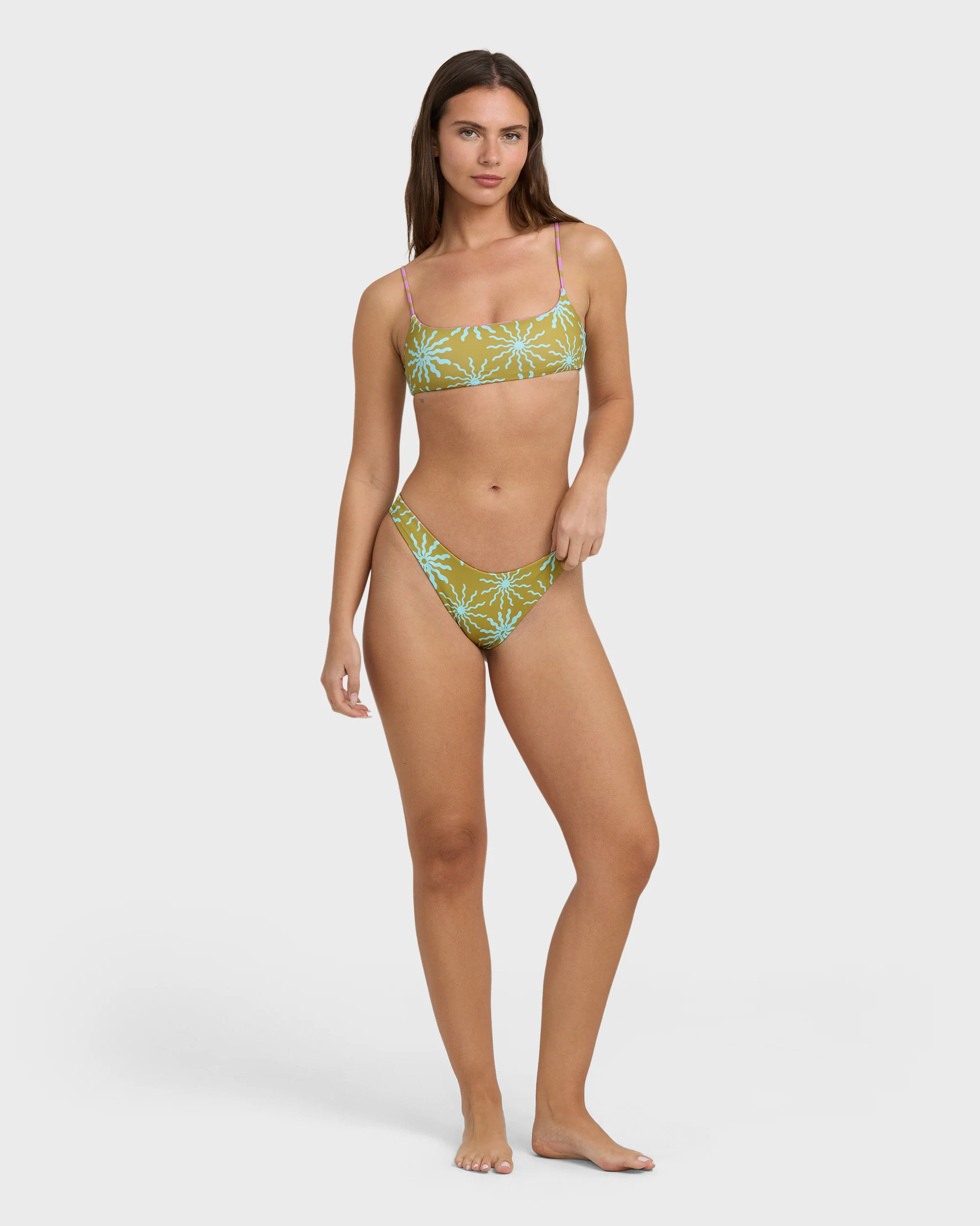 Sun Fired Reversible Hike Bikini Bottom - Moss - Image 3