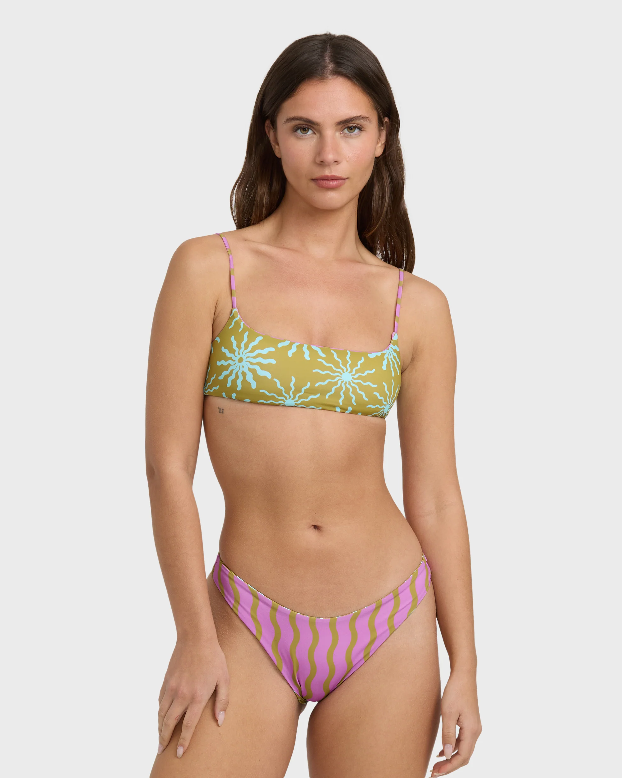 Sun Fired Reversible Hike Bikini Bottom - Moss - Image 7