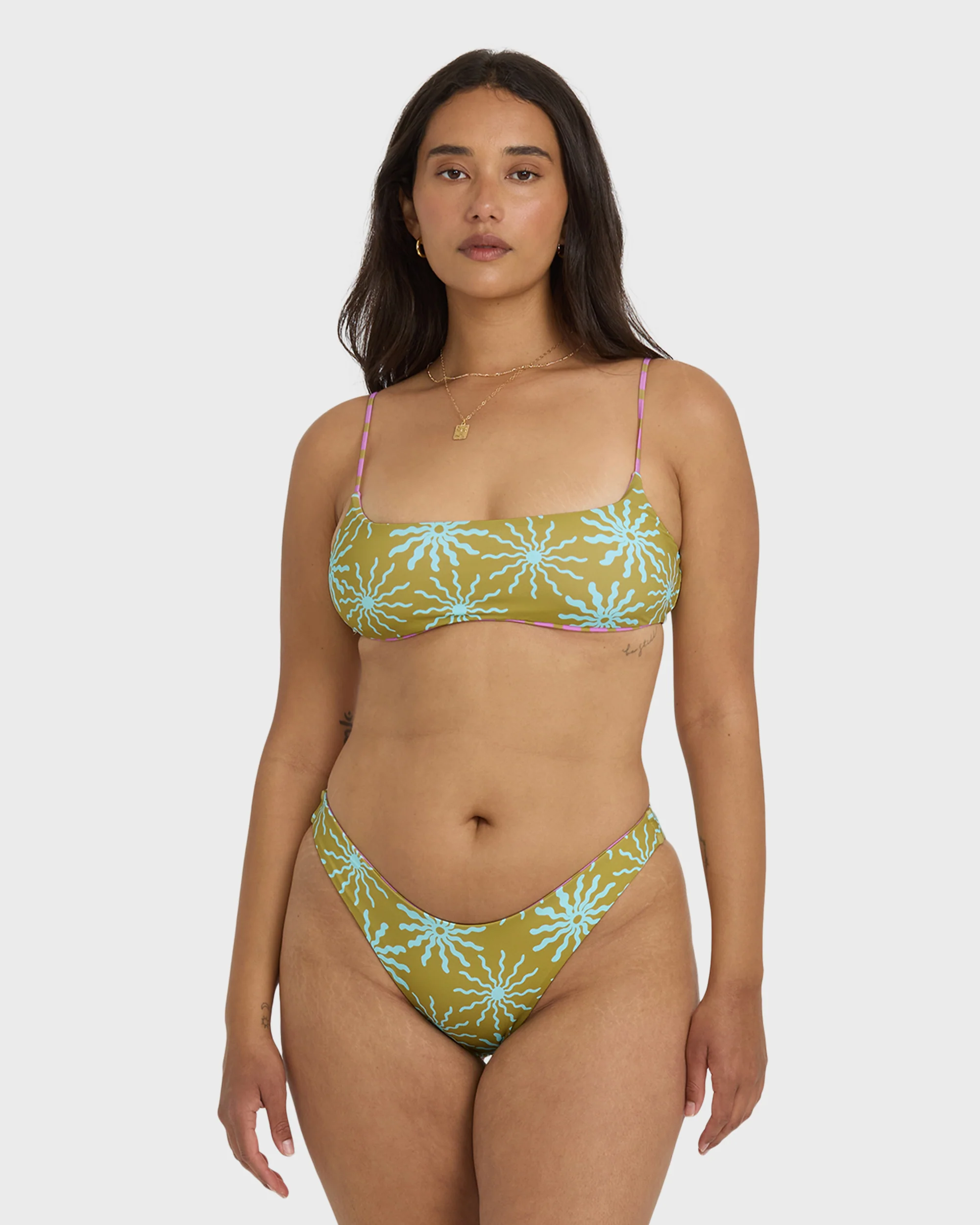 Sun Fired Reversible Hike Bikini Bottom - Moss - Image 8