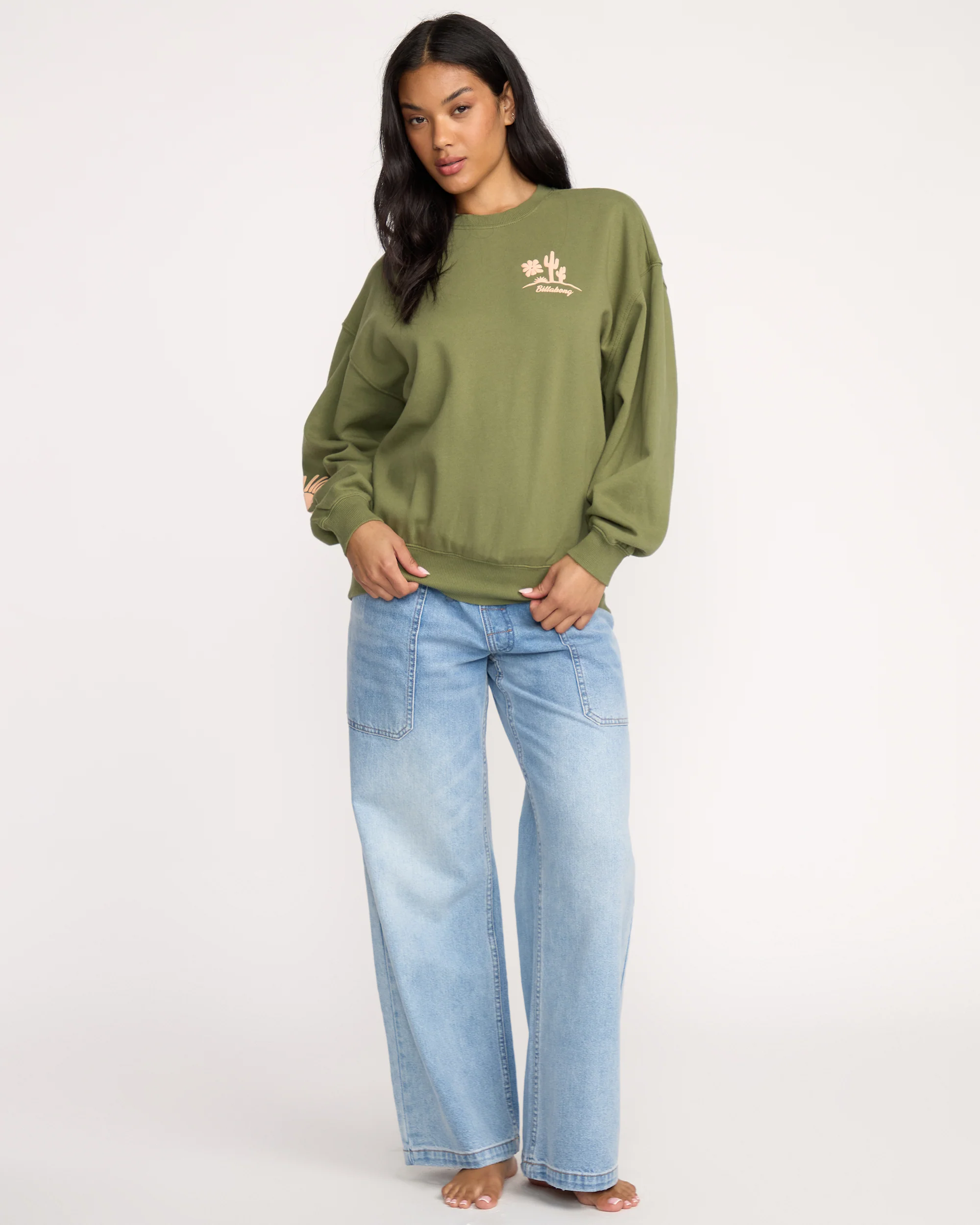 Sun Wave Livin Kendal Crewneck Sweatshirt - Luv Army - Image 3