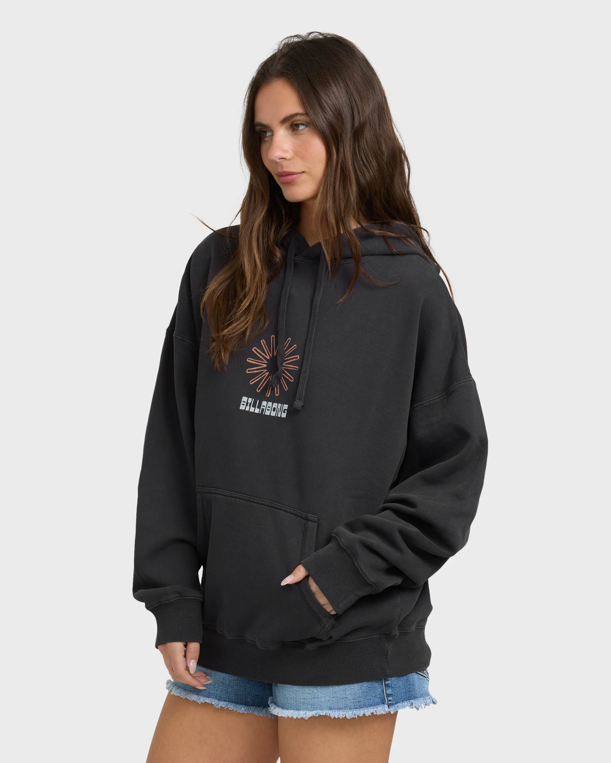 Sun & Waves Hoodie - Black Sands - Image 3