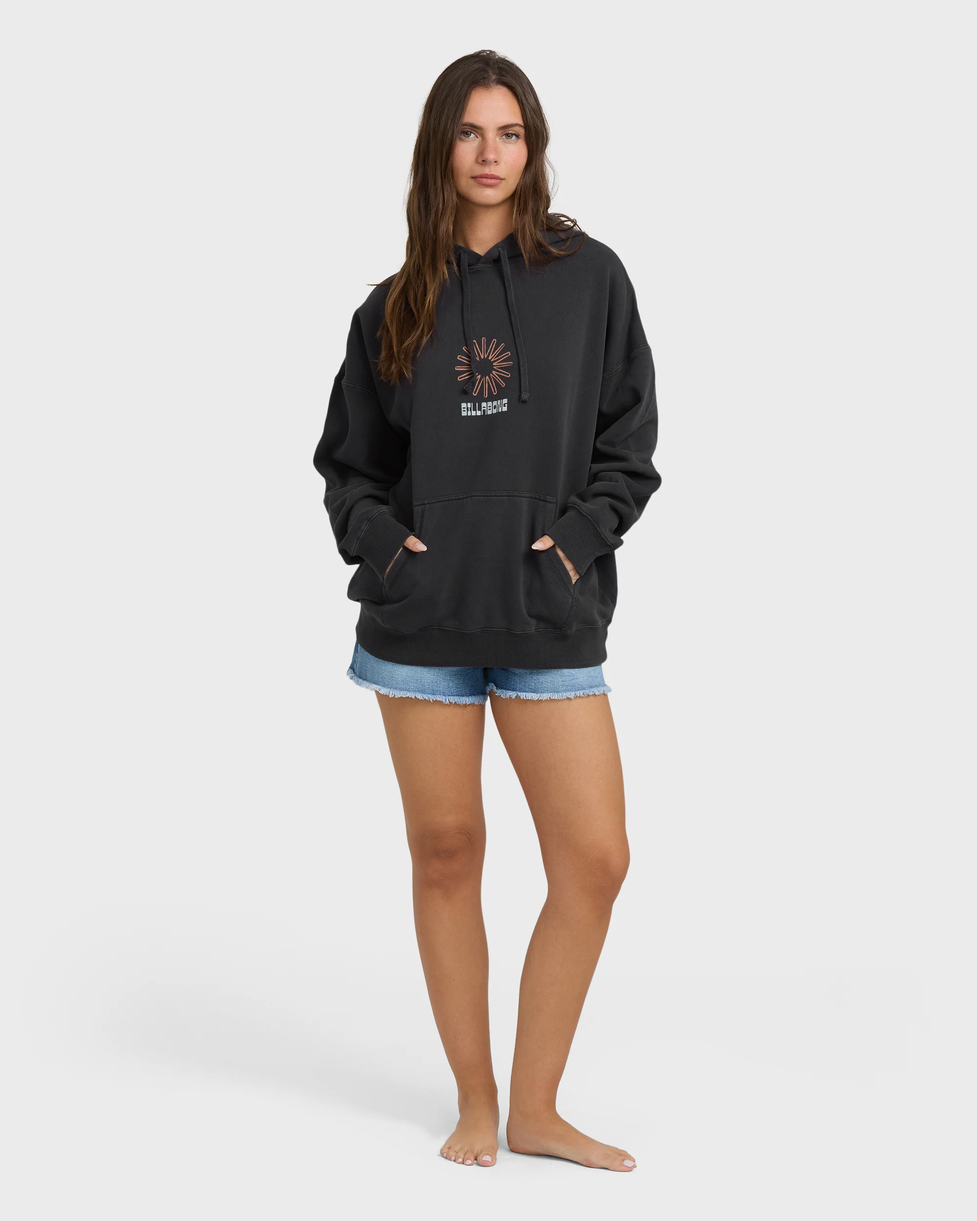 Sun & Waves Hoodie - Black Sands - Image 4