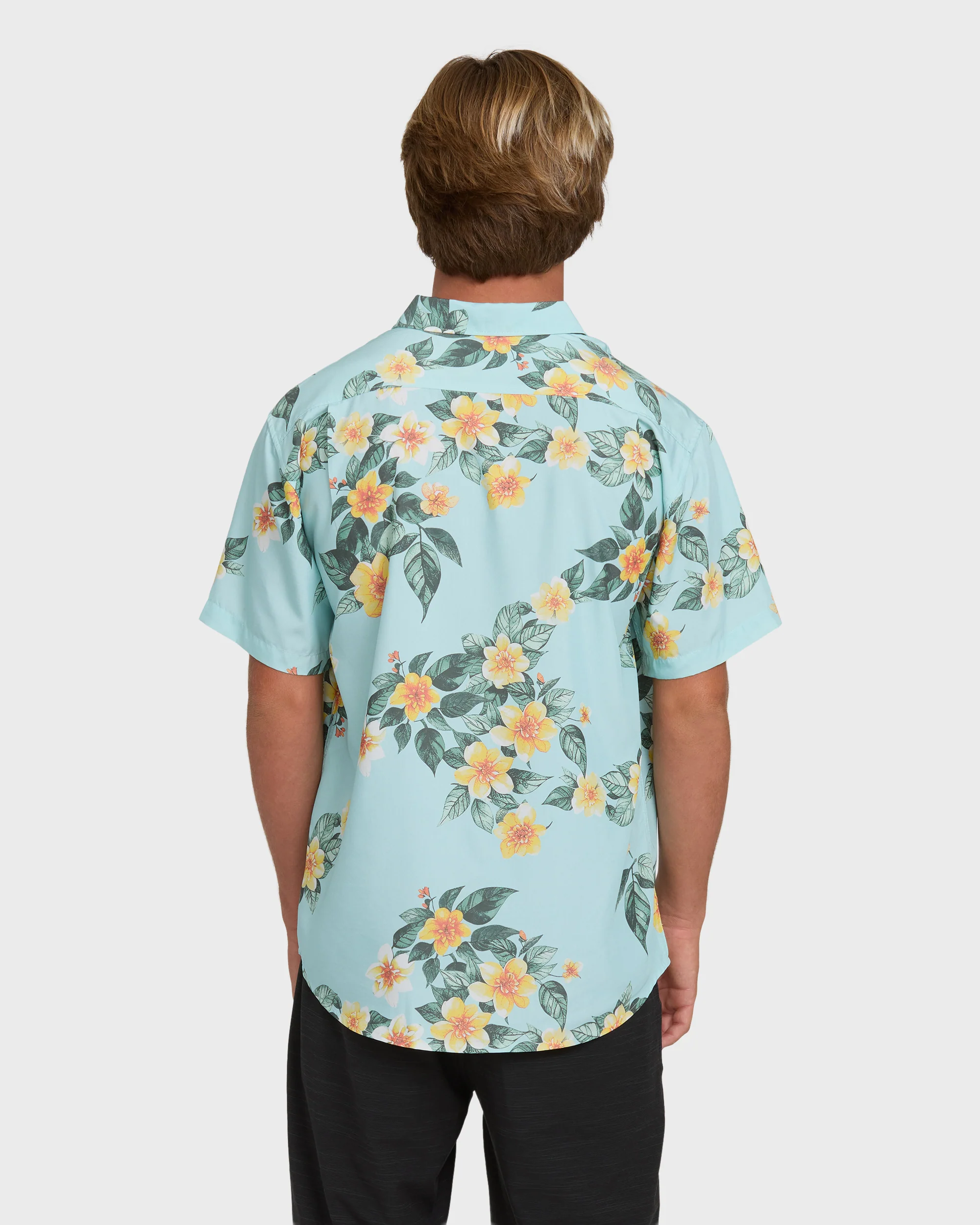 Sundays Lounge Short Sleeve Shirt - Dusty Blue - Image 5