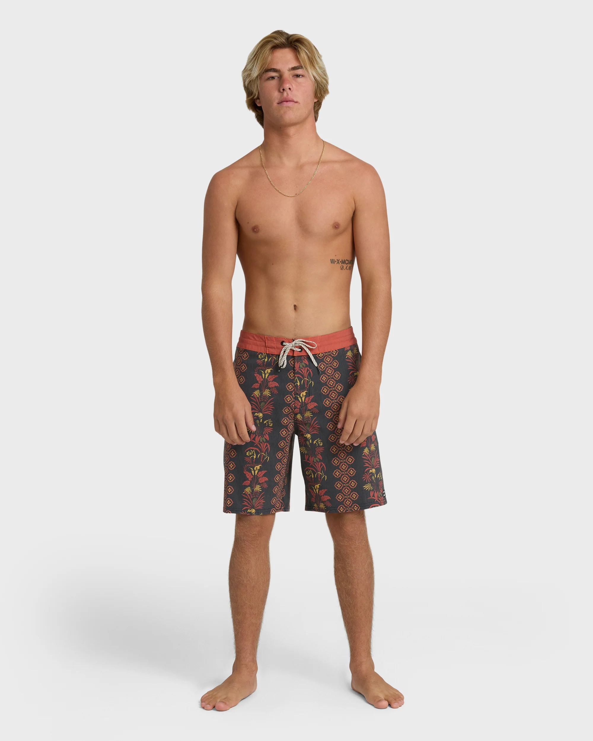 Sundays Lo Tide 18" Boardshorts - Black Multi - Black - Image 5