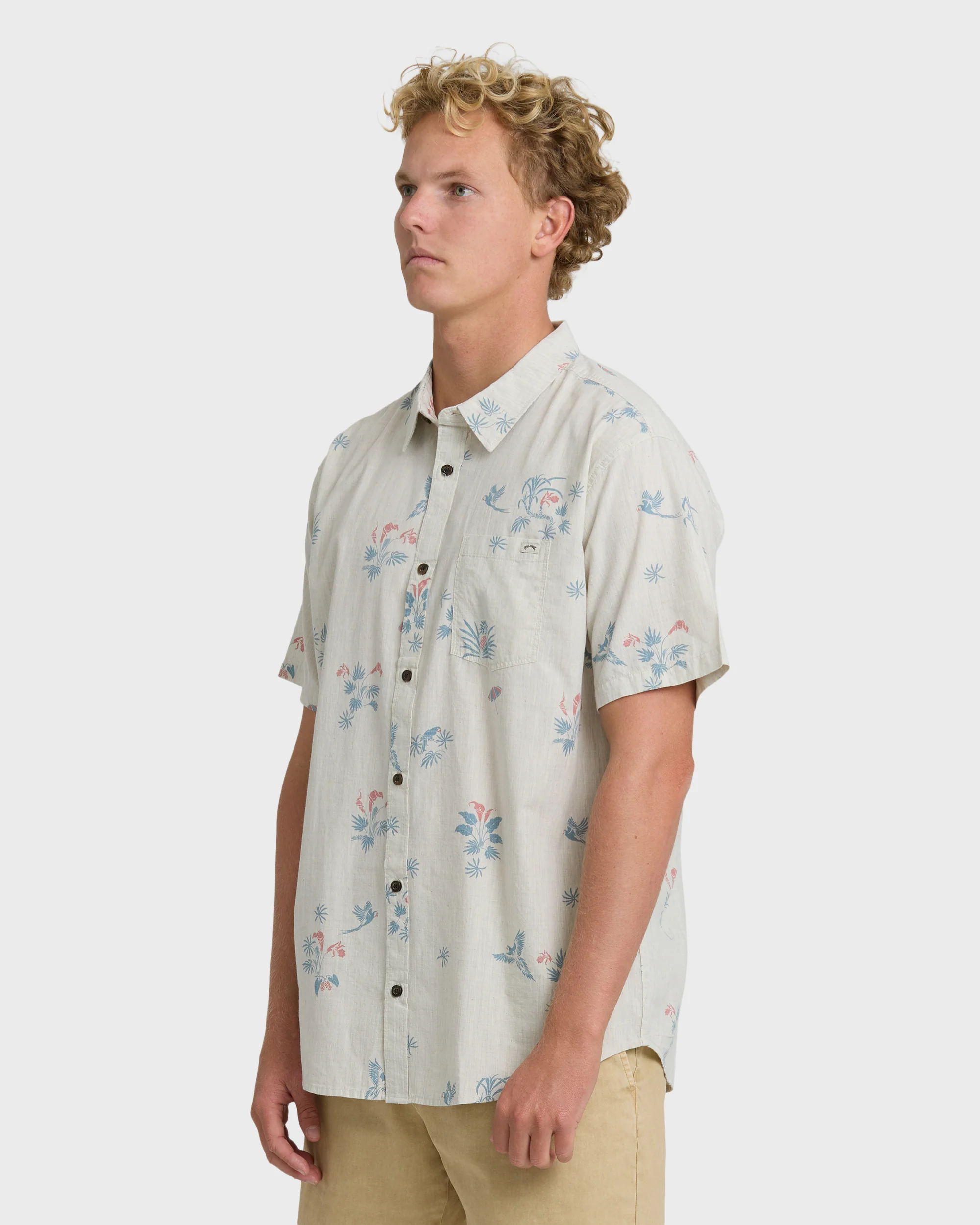 Sundays Mini Short Sleeve Shirt - Stone - Image 3