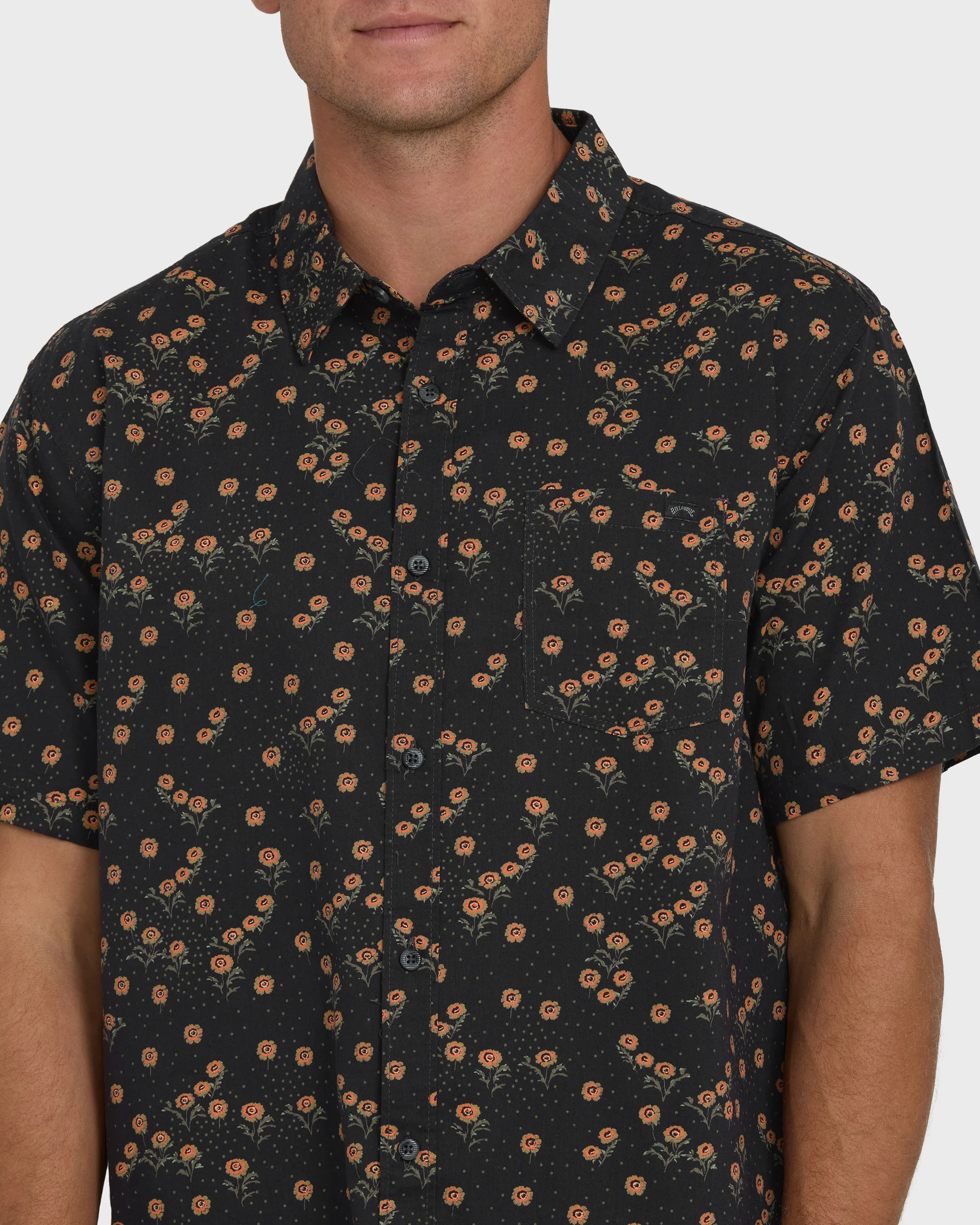 Sundays Mini Short Sleeve Woven Shirt - Black - Image 5
