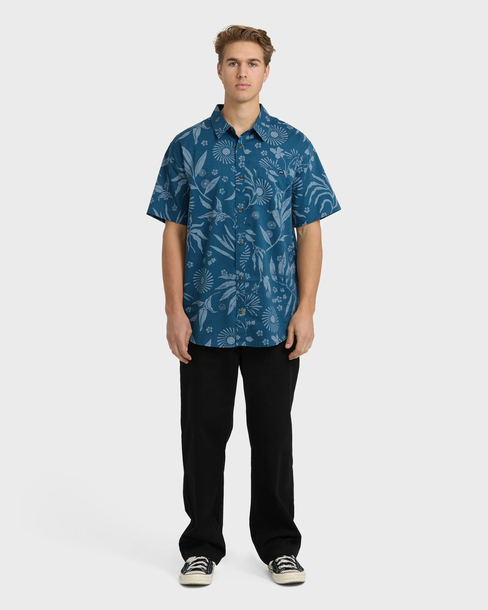 Sundays Short Sleeve Shirt - Real Teal - Image 2