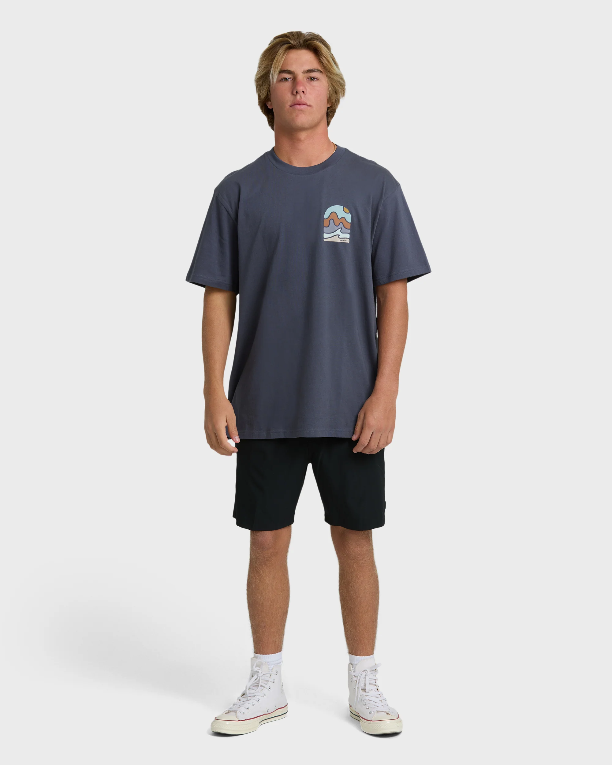 Sun Down Adiv Premium Short Sleeve T-Shirt - Graystone - Image 4