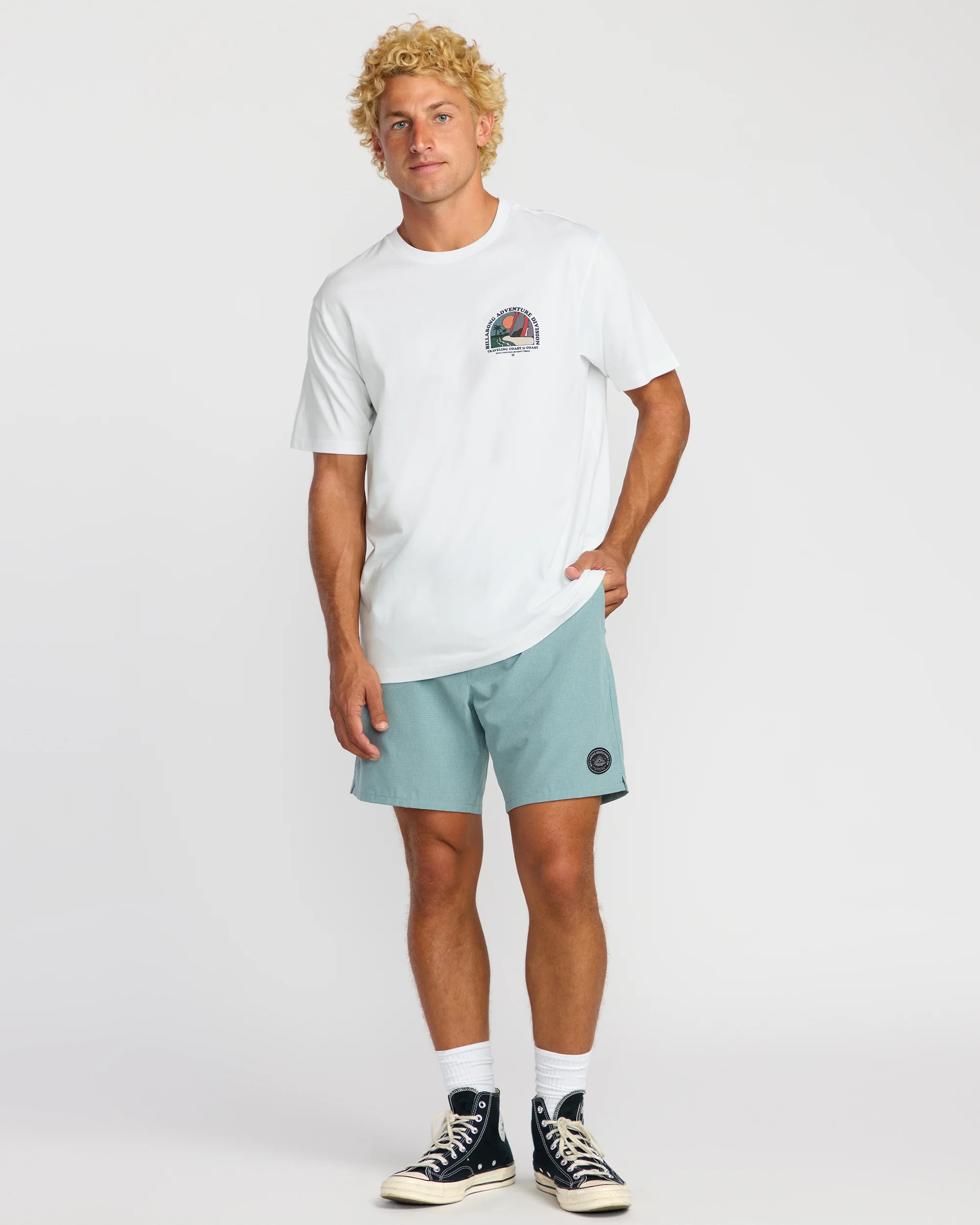 Sundown A/Div Short Sleeve T-Shirt - White - Image 5