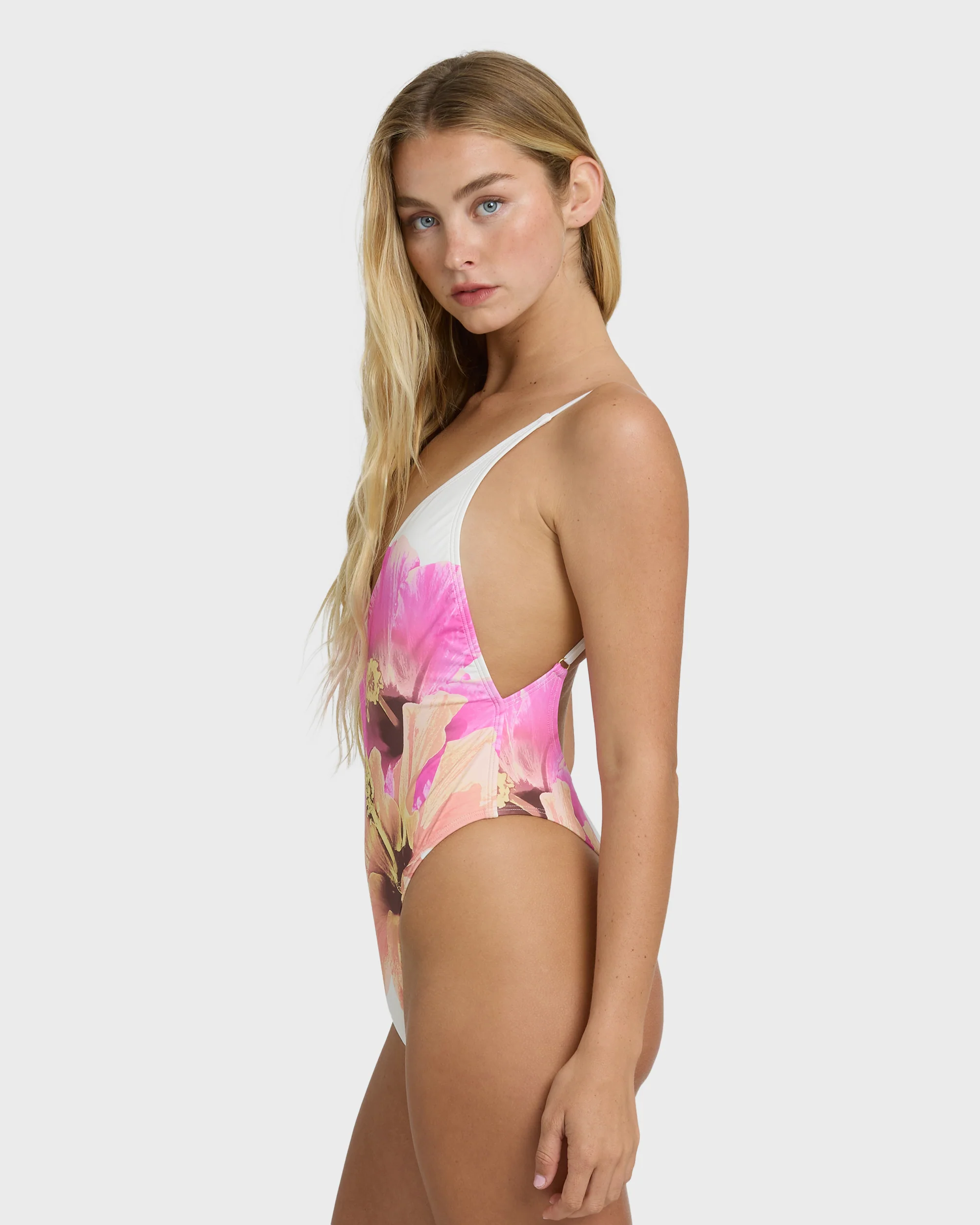 Sunny Shore Deep V One-piece Swimsuit - Salt Crystal - Image 3