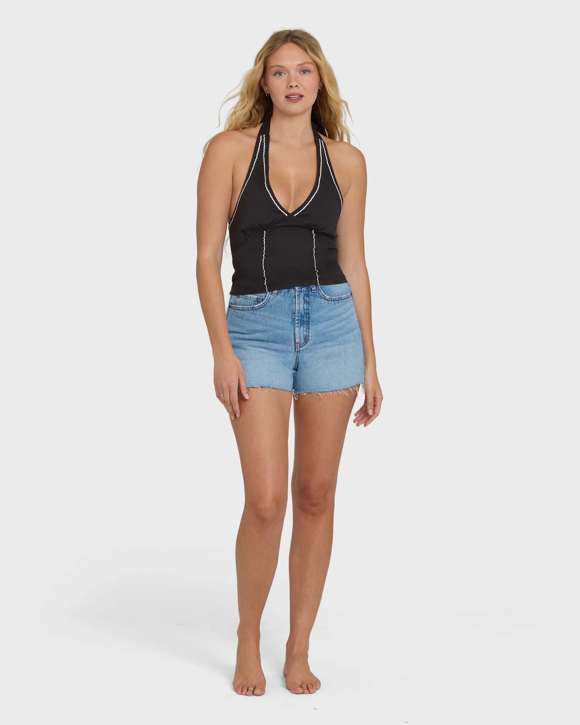 Sunny Sometimes Solid Tank Top - Black Sands - Image 6