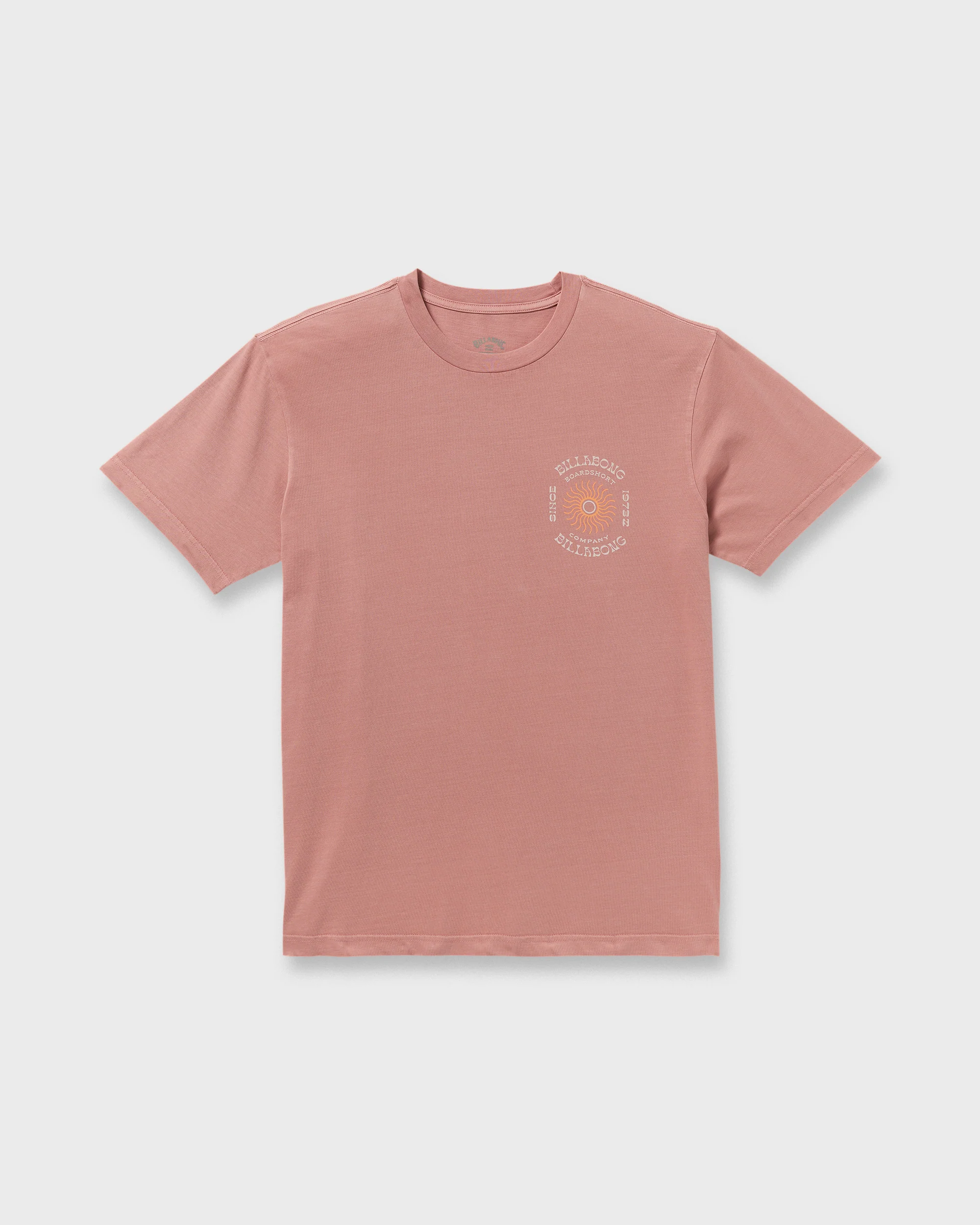 Sunrise Premium Wave Wash Short Sleeve T-Shirt - Dusty Rose - Image 6