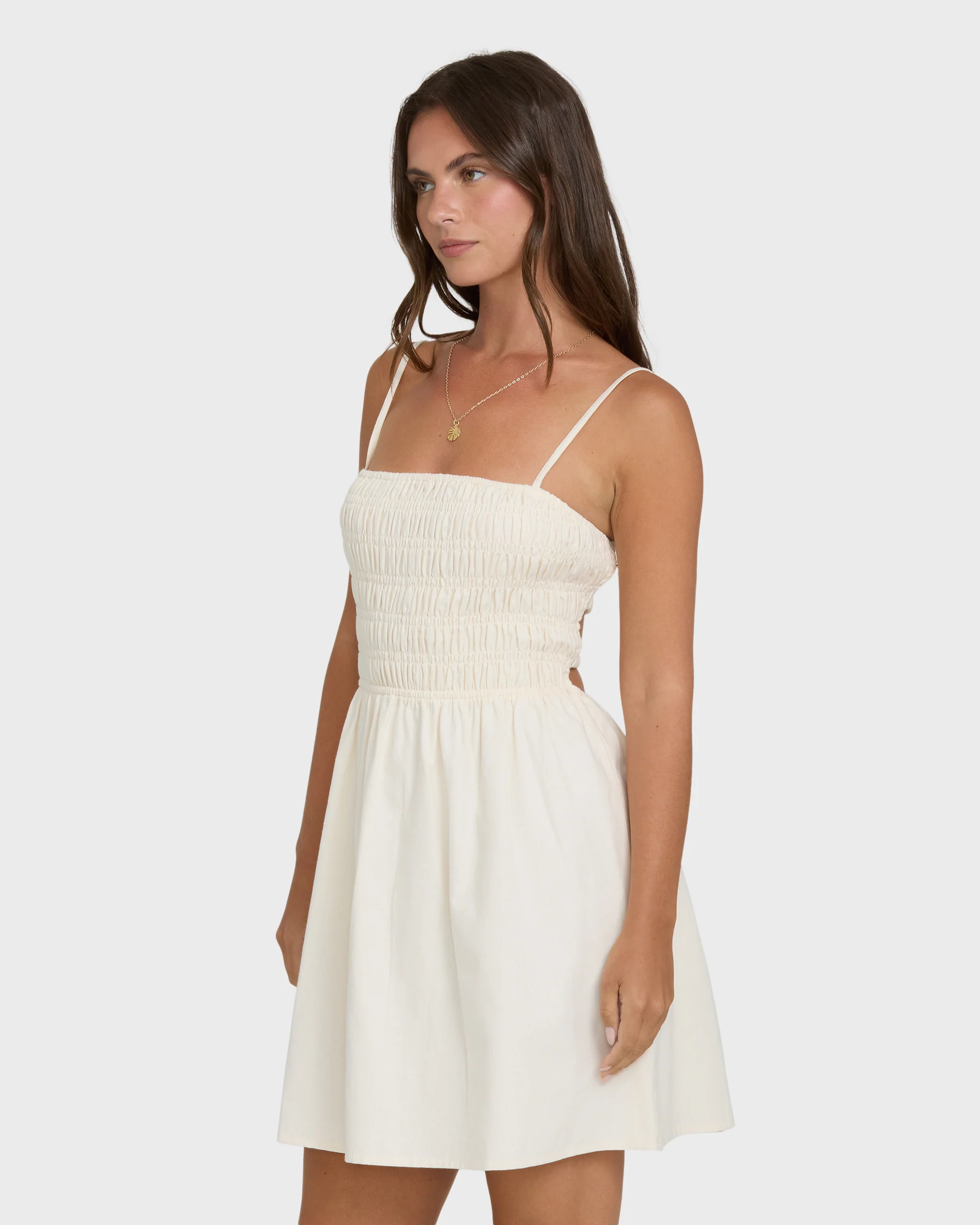 Suns Out Mini Dress - White Cap - Image 3
