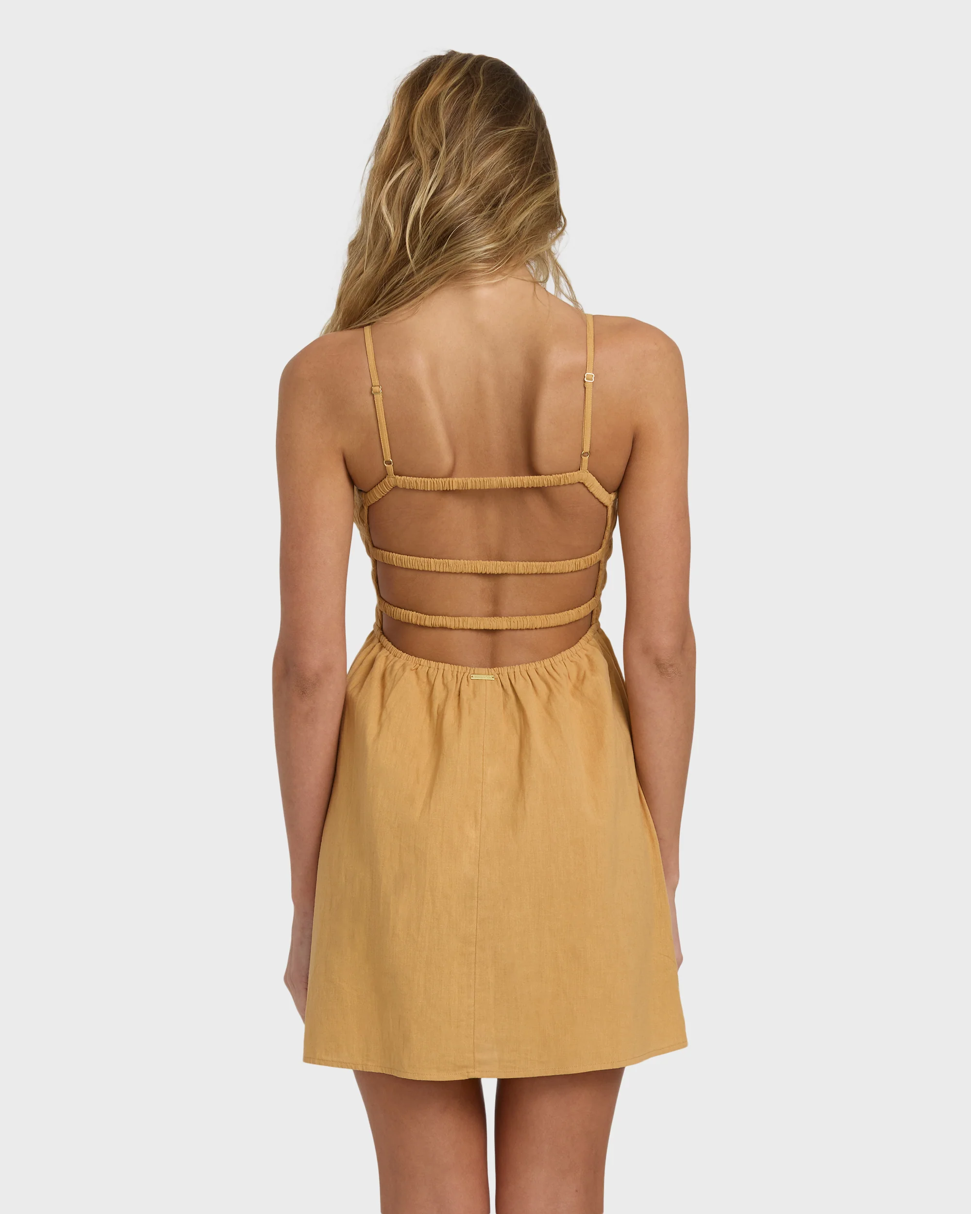 Suns Out Mini Dress - Dijon - Image 4