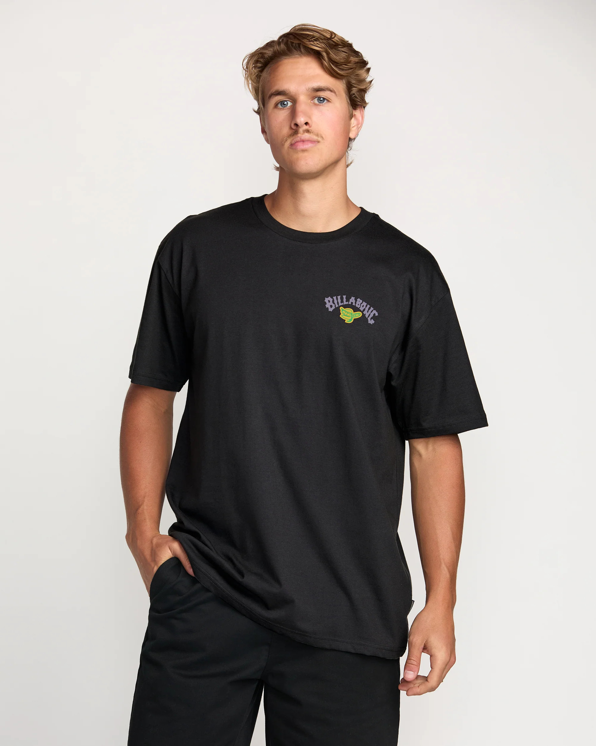 Billabong x Mami Wata Surf Africa Regular Tee - Washed Black - Image 4