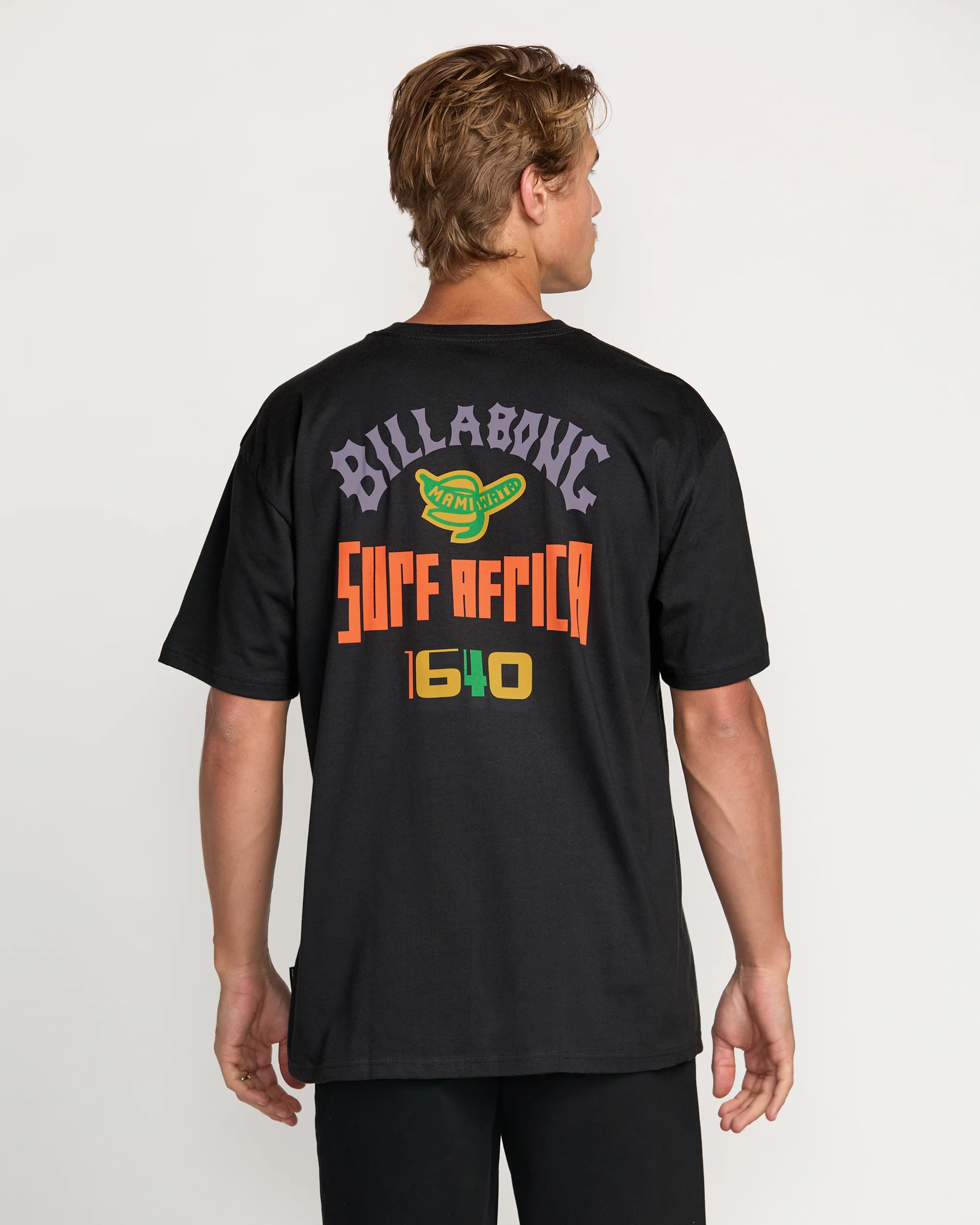 Billabong x Mami Wata Surf Africa Regular Tee - Washed Black - Image 5