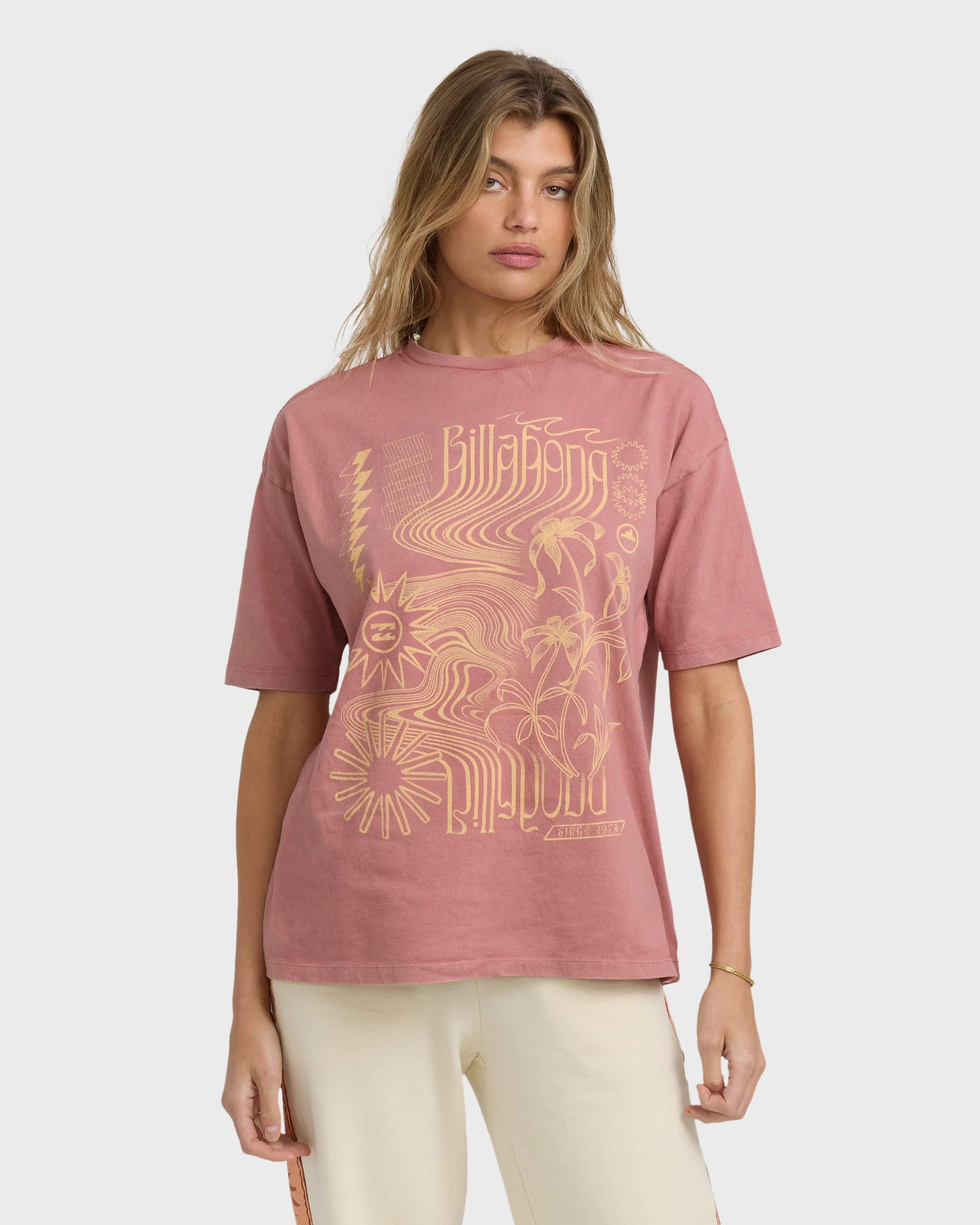 Surf Coalition Short Sleeve T-Shirt - Dark Coral - Image 2