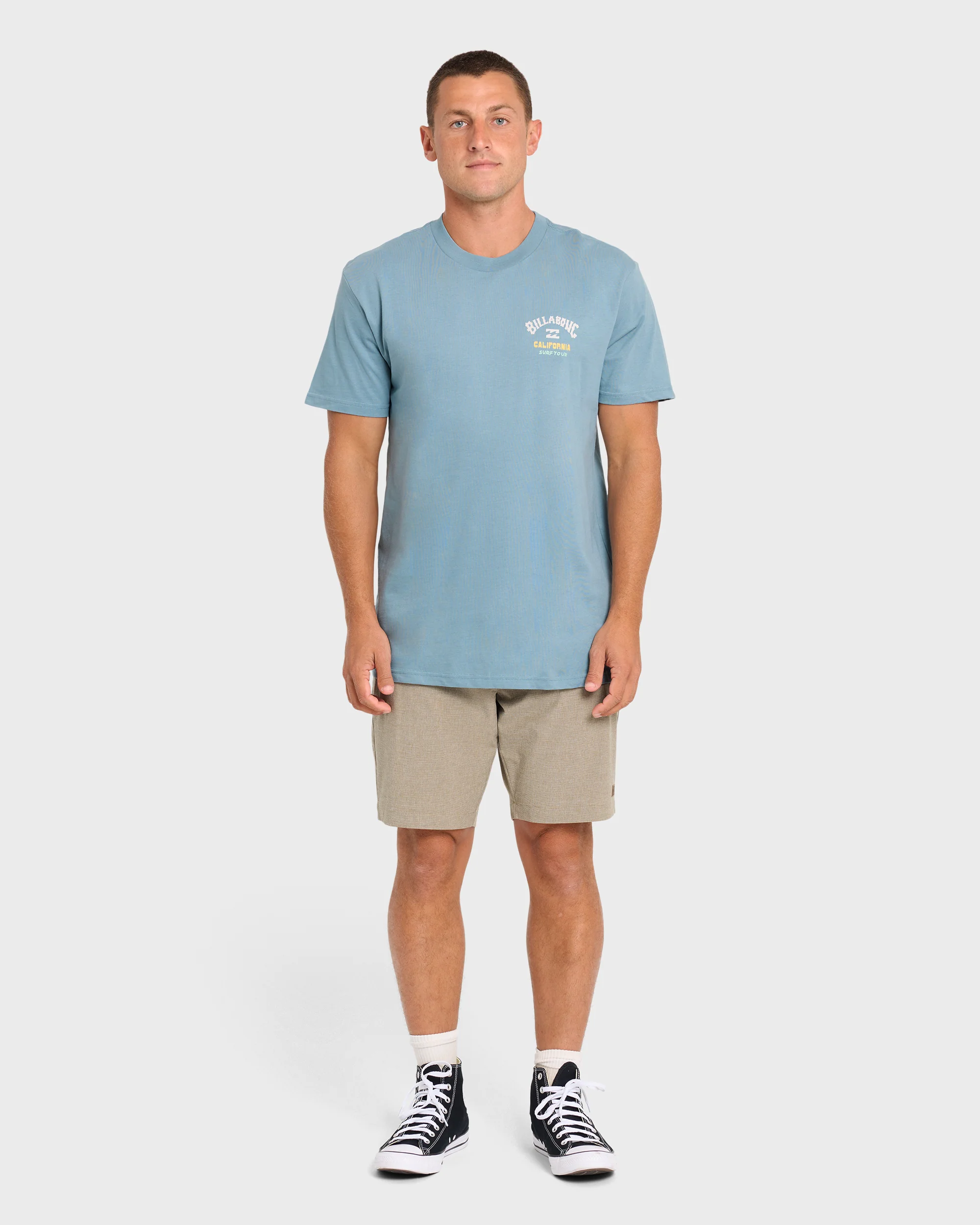 Surf Tour Ca Premium Short Sleeve T-Shirt - Washed Blue - Image 4