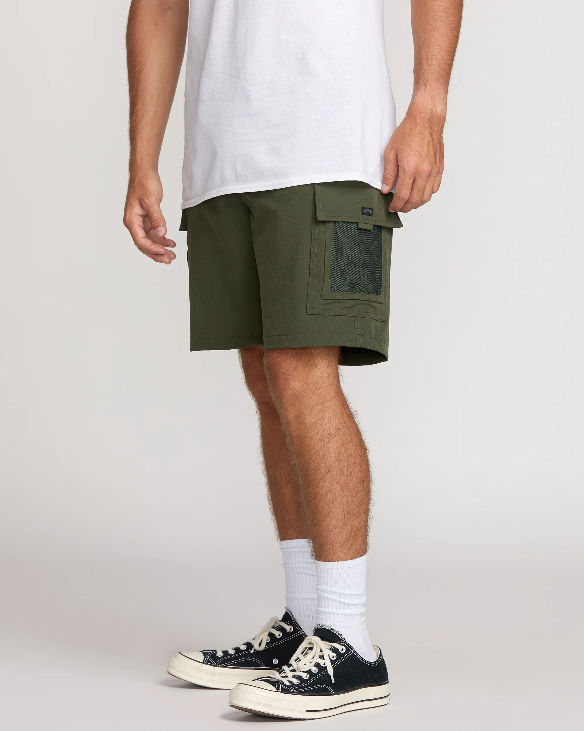 Surftrek Cargo Hybrid Shorts - Dark Military - Image 7