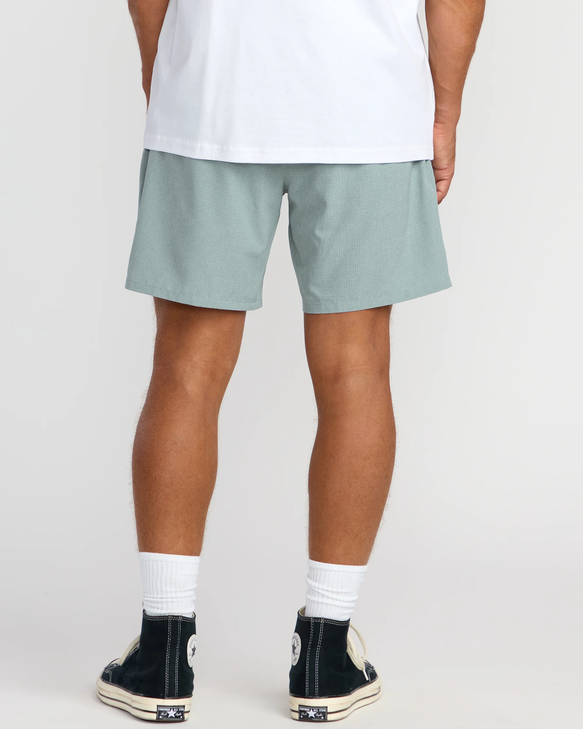 Surftrek Perforated Elastic 17" Hybrid Shorts - Sea Blue - Image 2