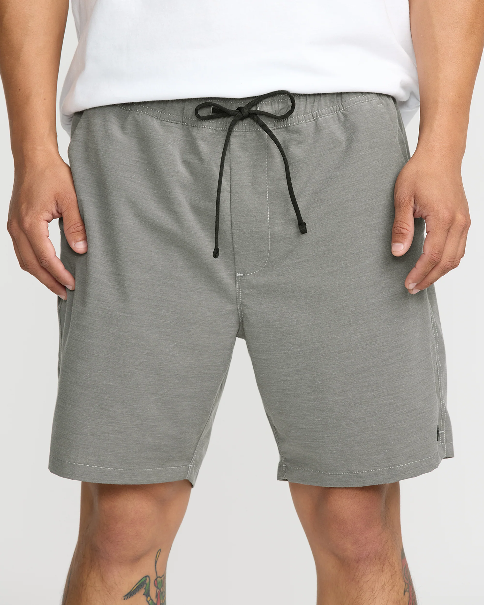 Surftrek Transit Elastic 17" Hybrid Shorts - Pewter - Image 6