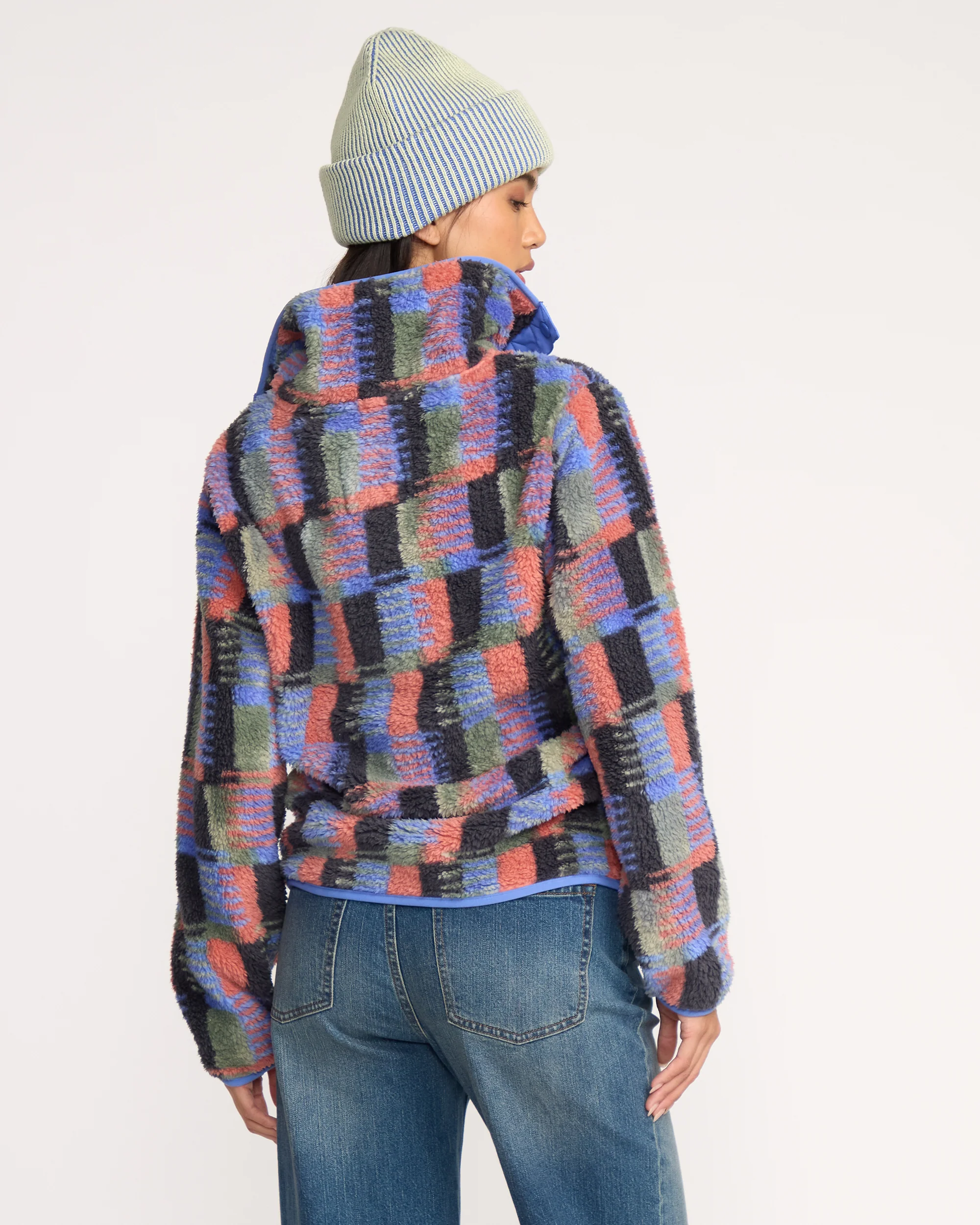 A/Div Switchback Pullover Half Snap Sherpa Fleece - Multi - Image 6
