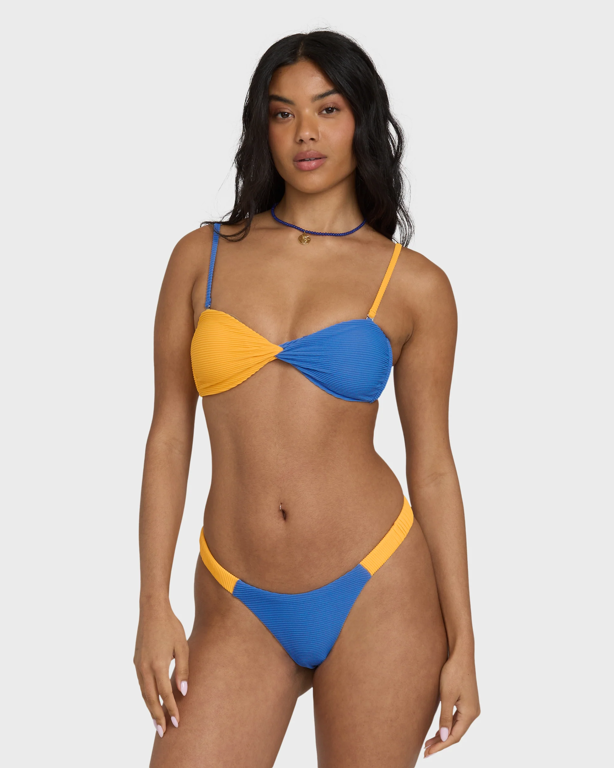 Tanlines Twist Bandeau Bikini Top - True Blue - Image 6