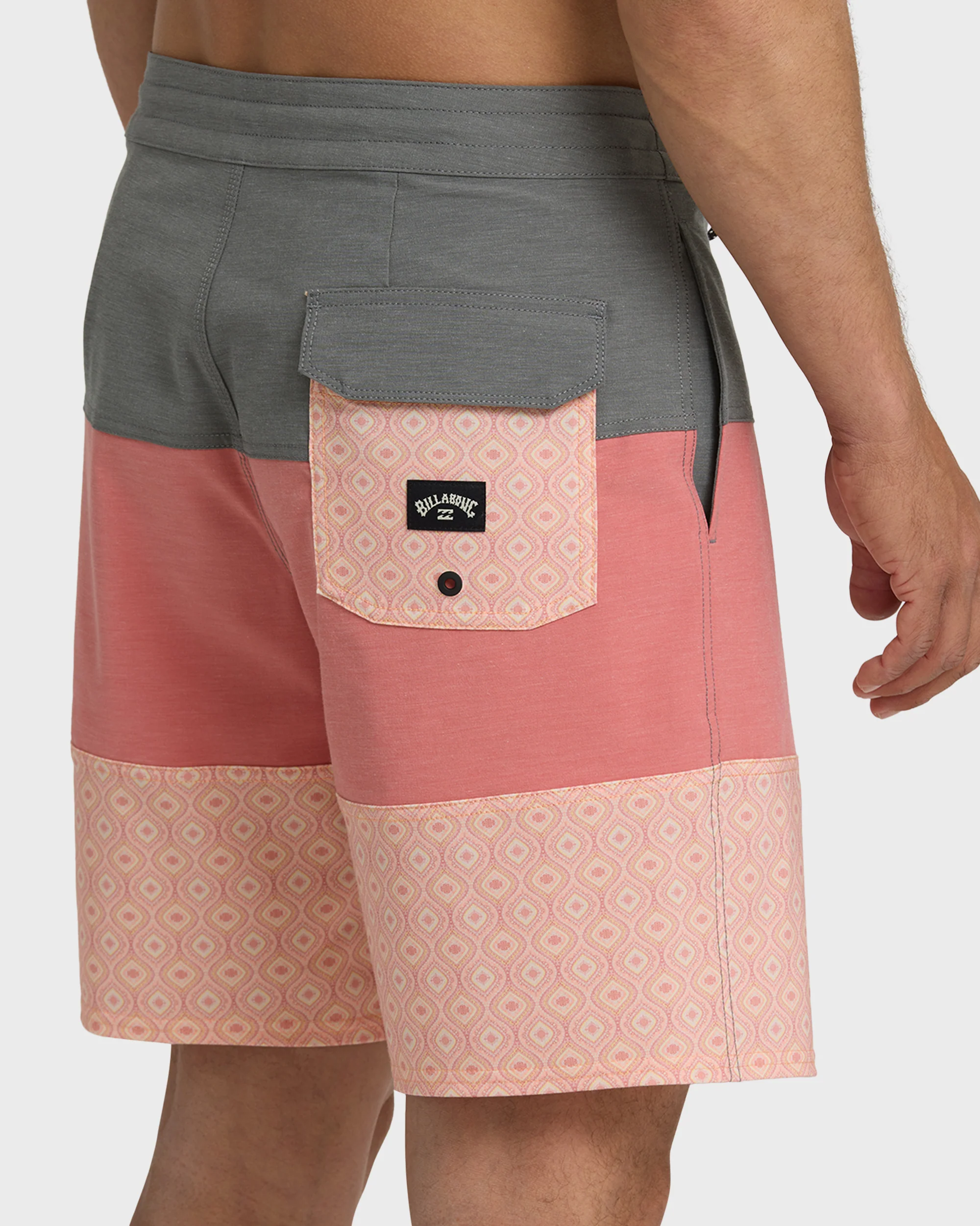 Tribong Lo Tide 19" Boardshorts - Ash Rose Multi - Ash Rose - Image 6