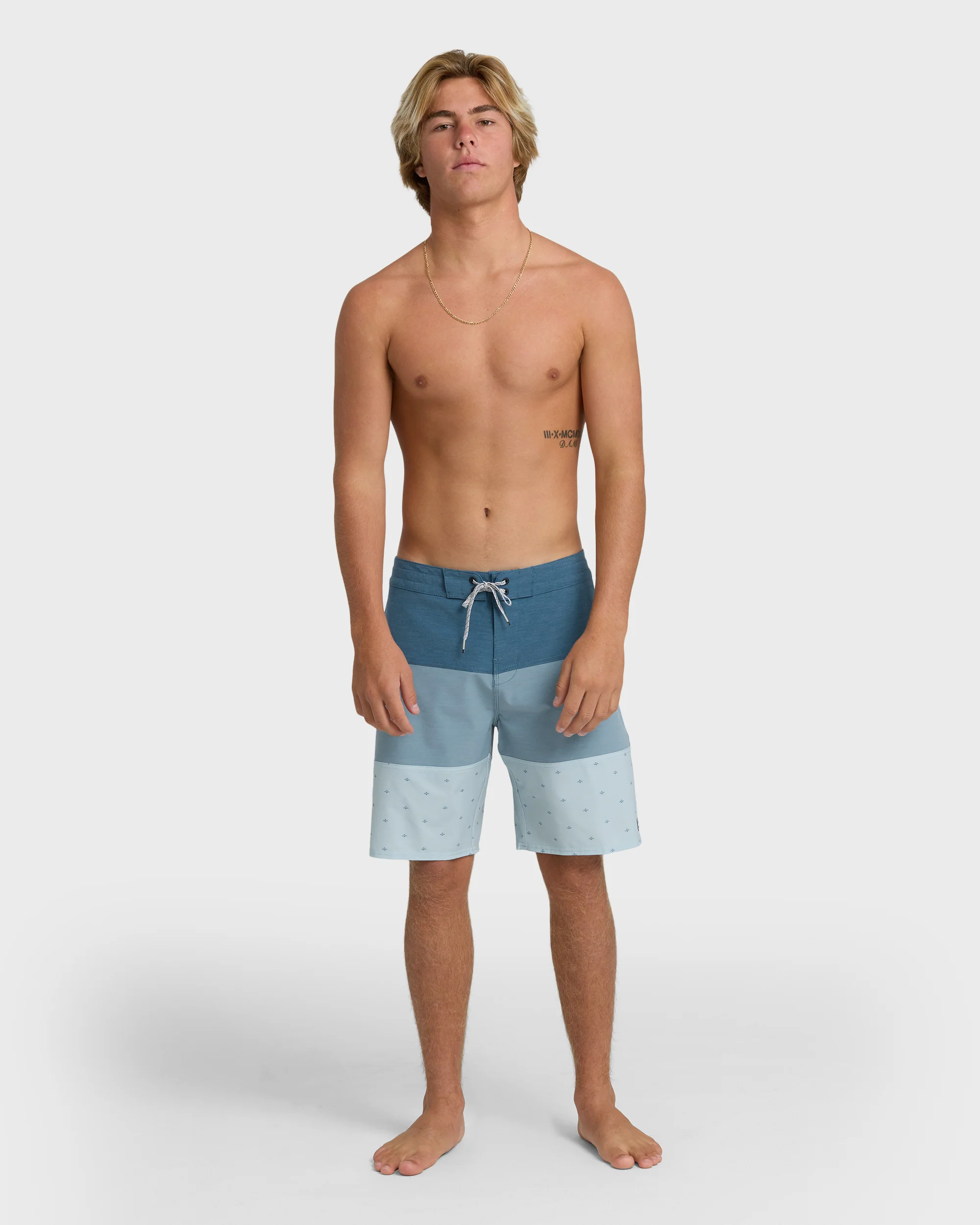 Tribong Lo Tide 19" Boardshorts - Blue Fog Multi - Blue Fog - Image 4