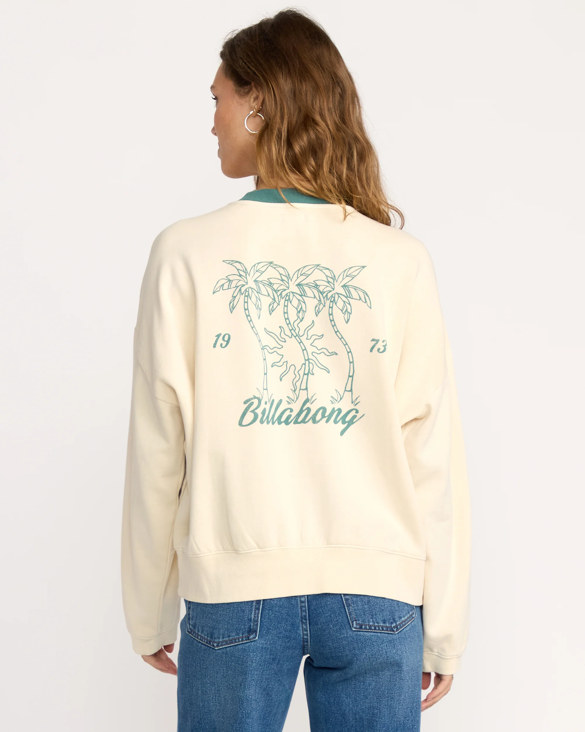 Triple Palms Crewneck Sweatshirt - Whitecap - Image 2