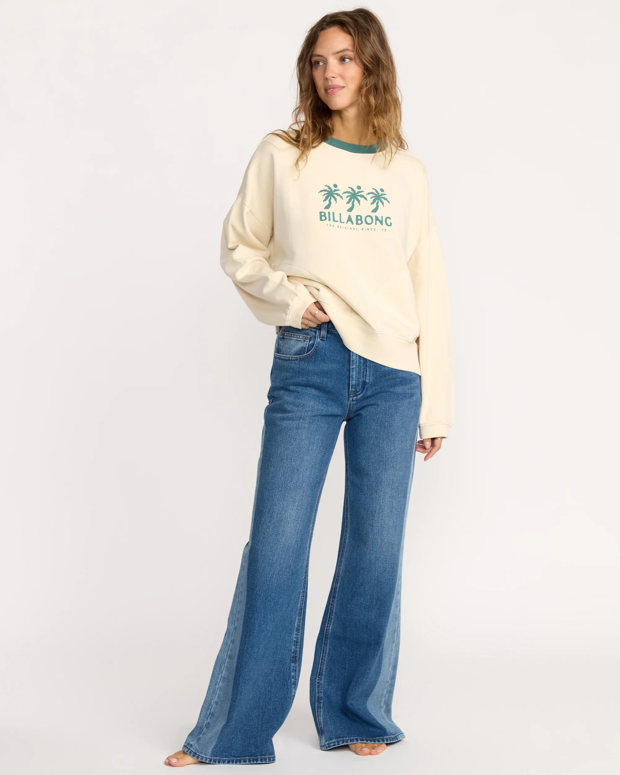 Triple Palms Crewneck Sweatshirt - Whitecap - Image 3