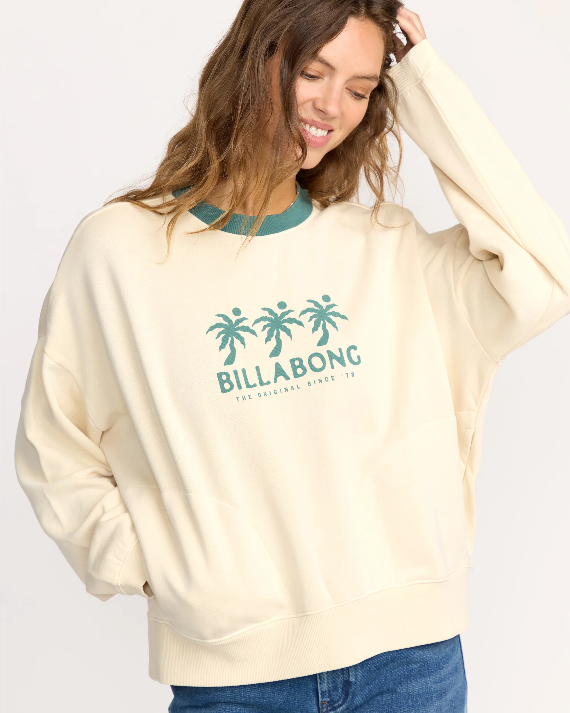 Triple Palms Crewneck Sweatshirt - Whitecap - Image 5