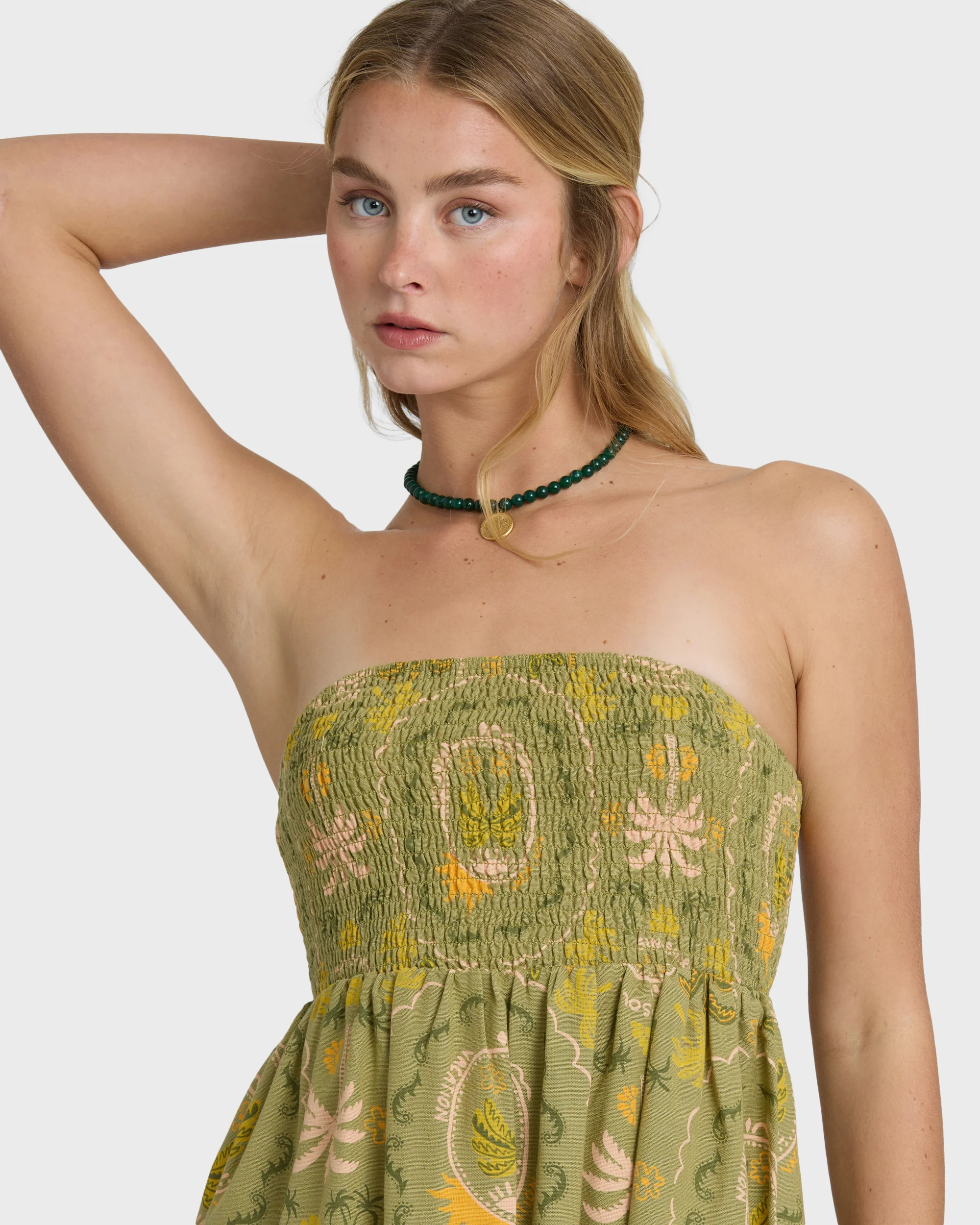 Tropical Haze Mini Dress - Cedar - Image 2