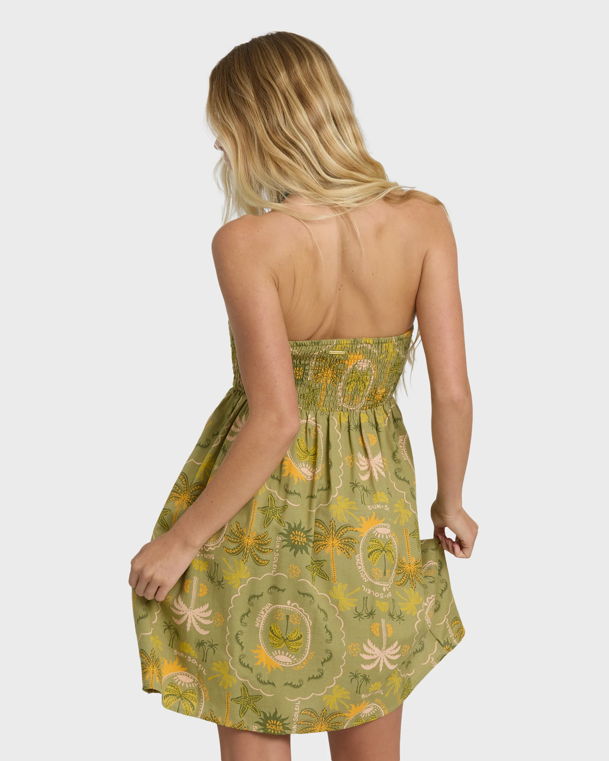 Tropical Haze Mini Dress - Cedar - Image 4