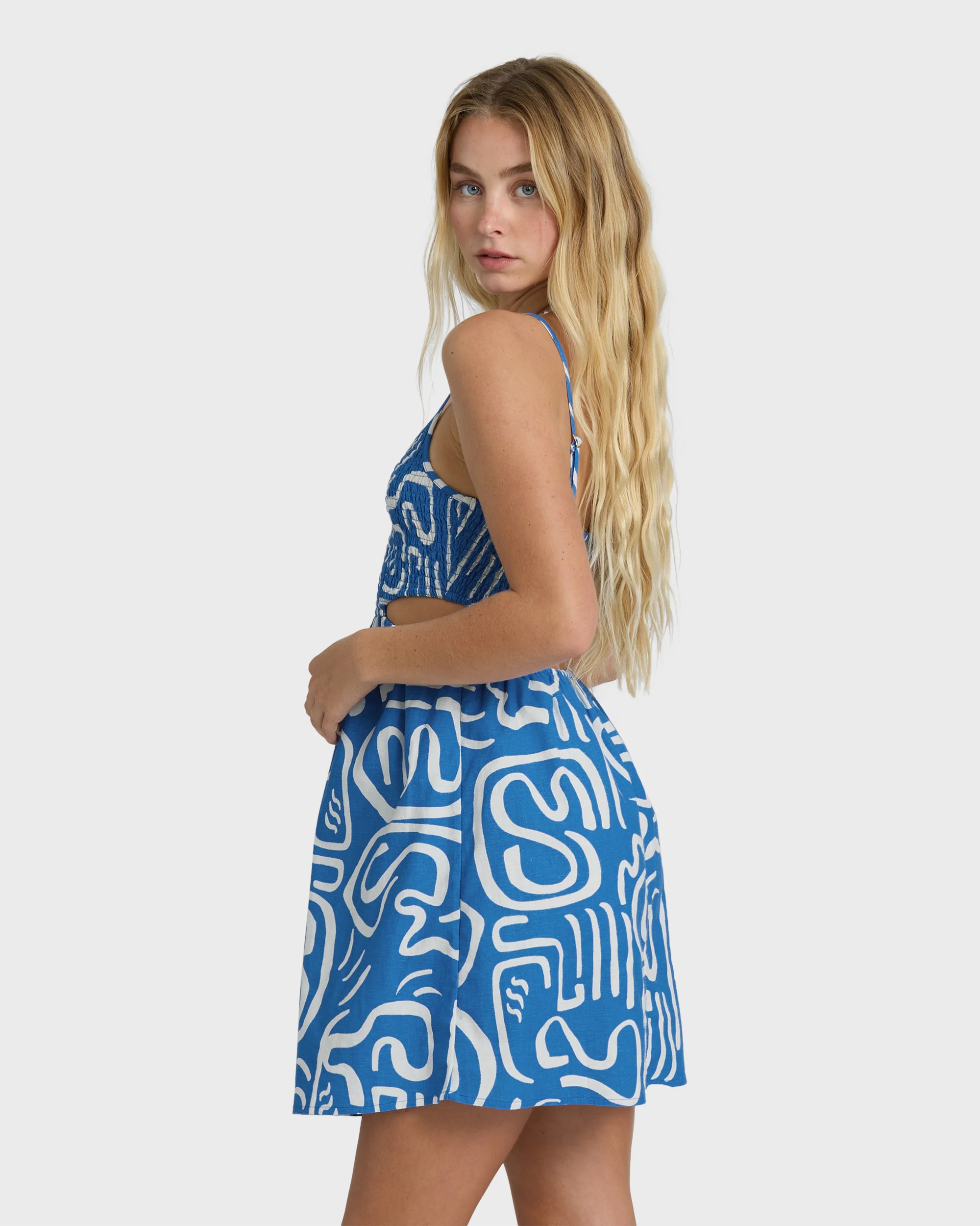 True Desire Mini Dress - True Blue - Image 3
