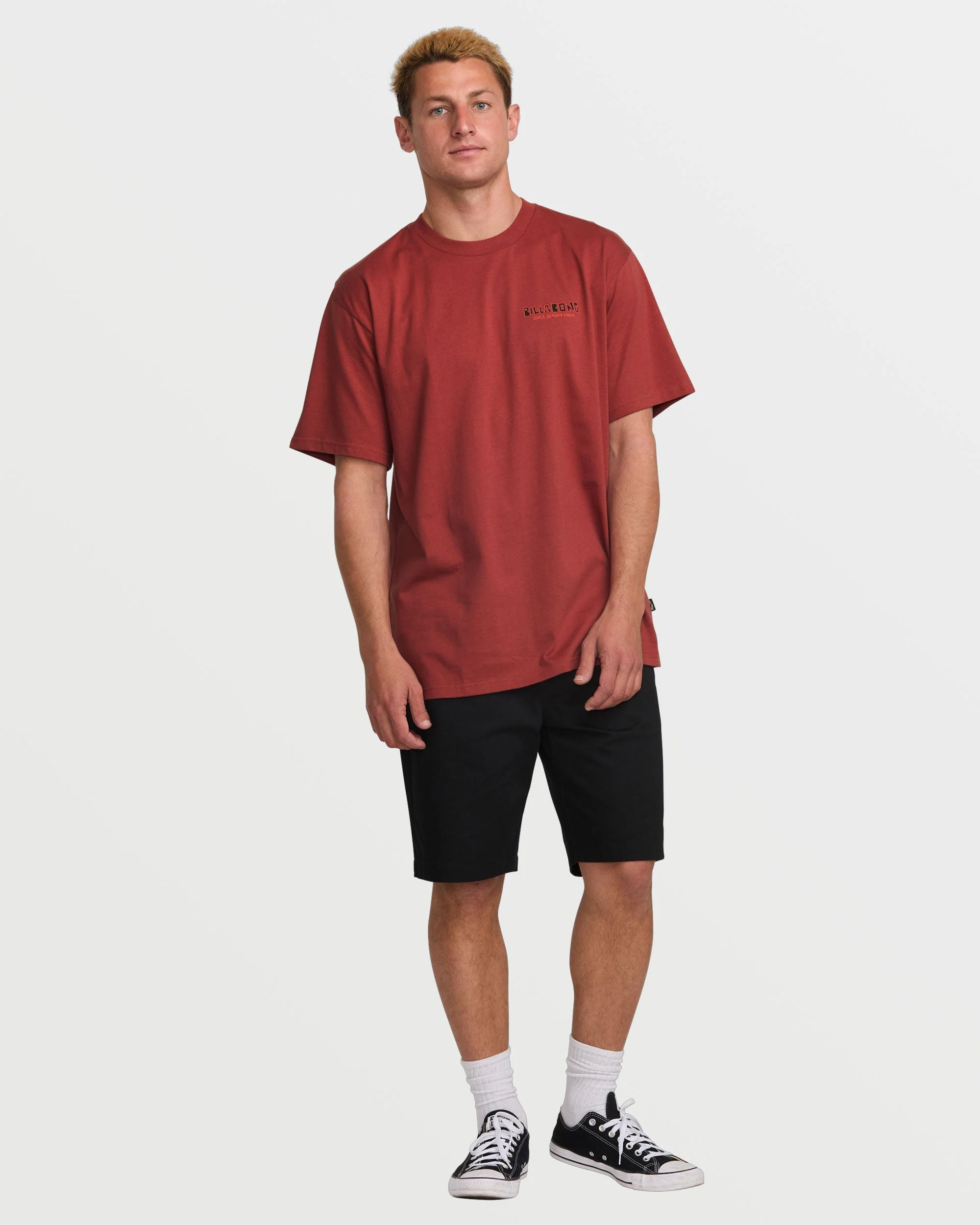 Twin Peaks Regular Short Sleeve Tee - Dusty Red - Image 5