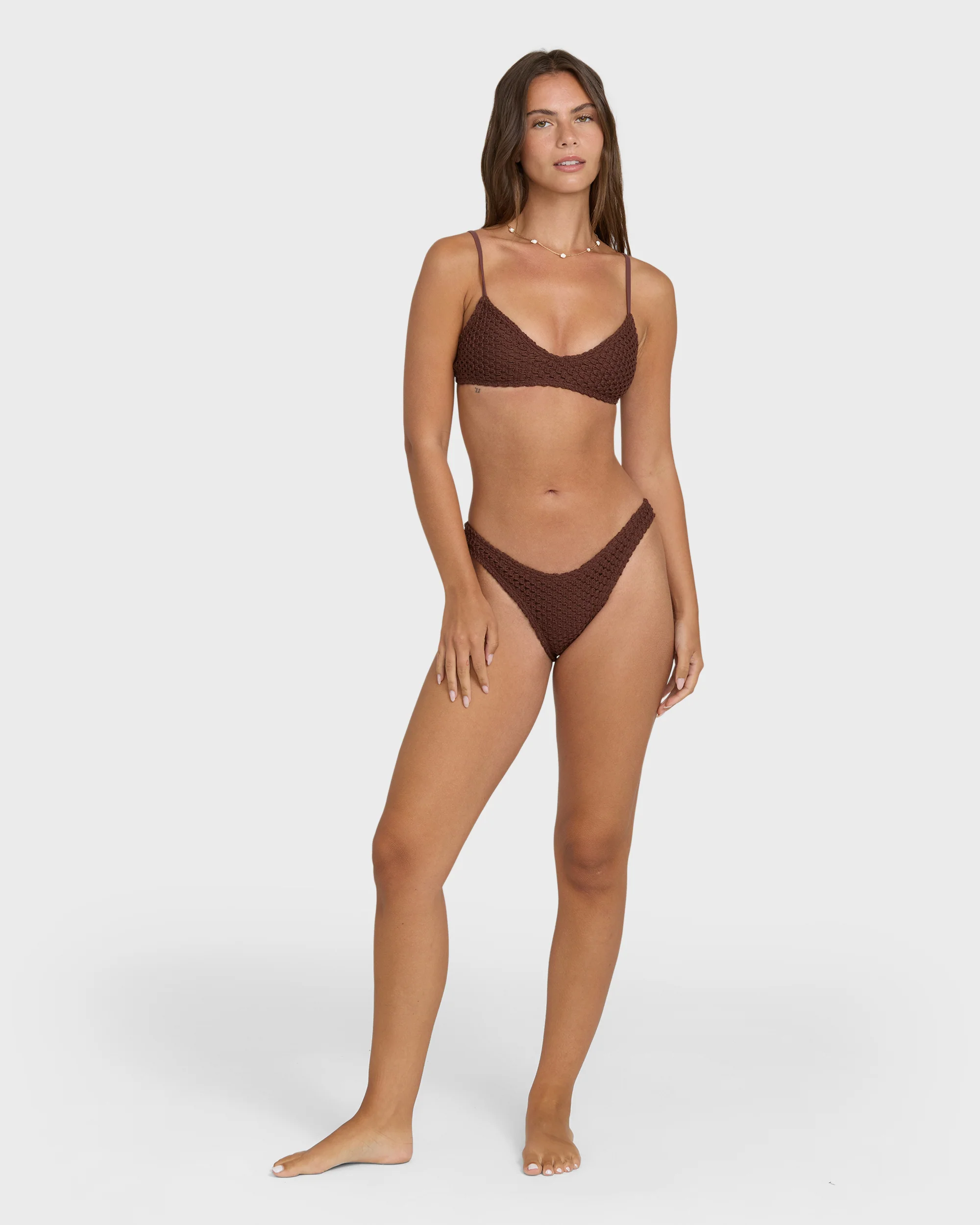 Twisted Tides Maui Bikini Bottoms - Espresso - Image 4