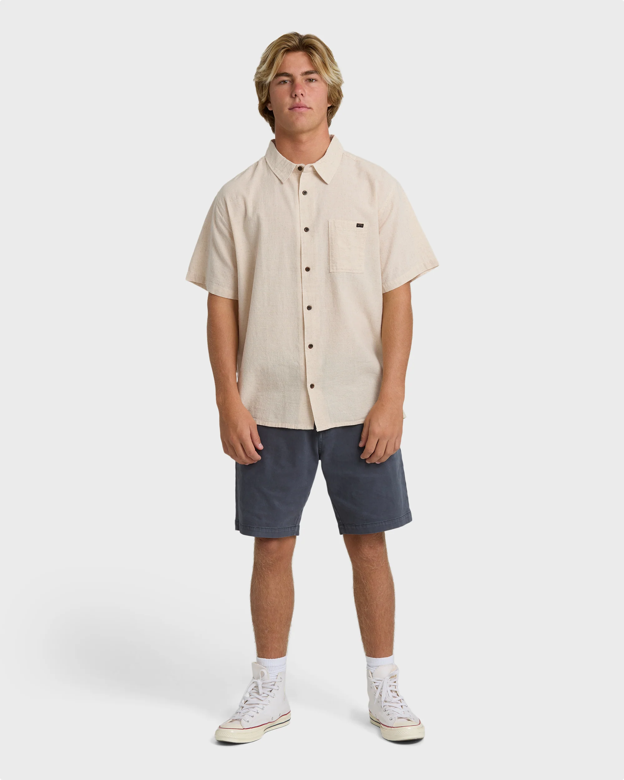 Victoria Short Sleeve Shirt - Off White - Image 4