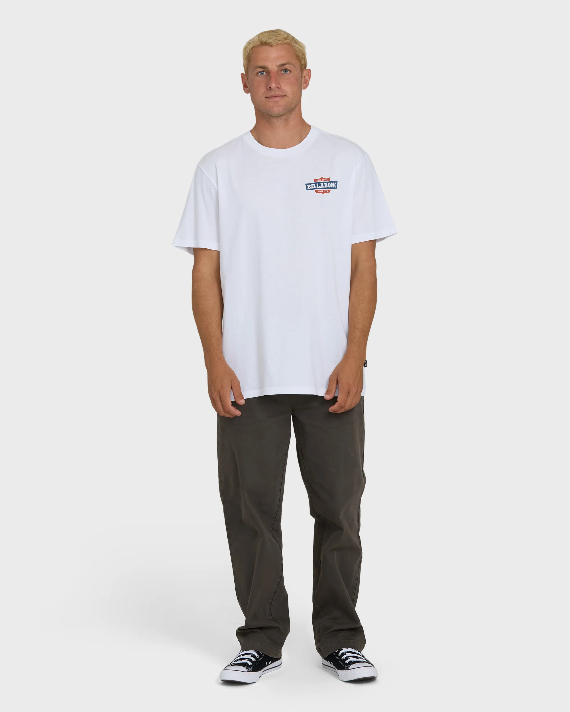 Walled Premium Short Sleeve Knit T-Shirt - White - Image 4